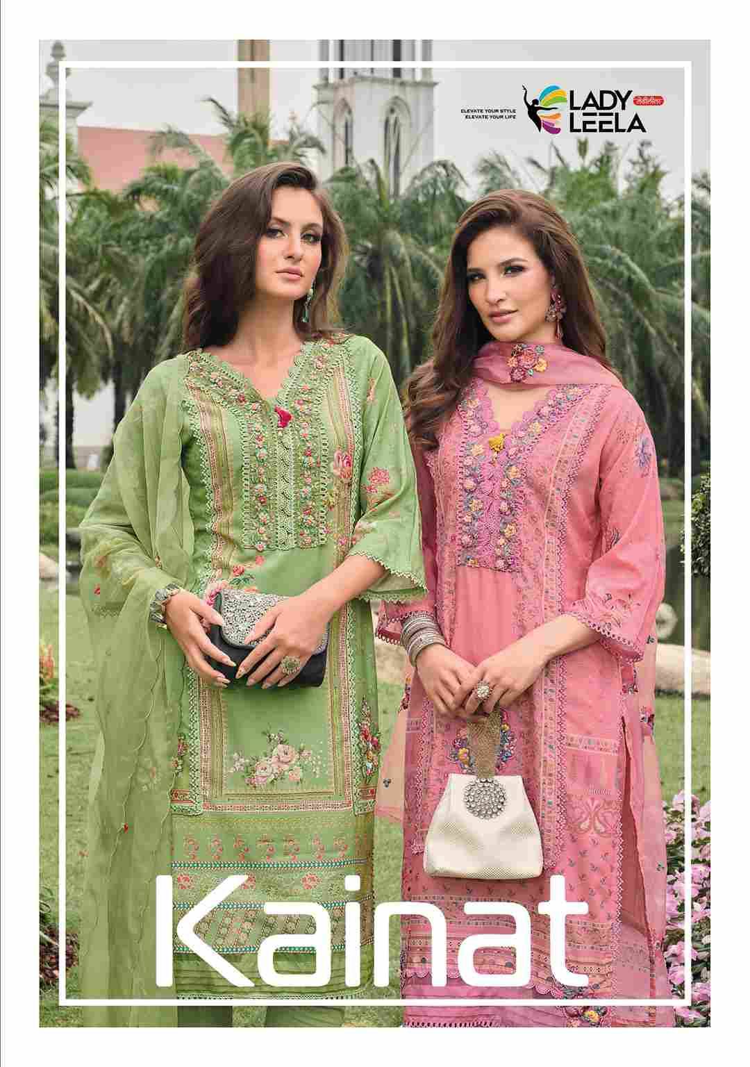 Kainat By Lady Leela 31091 To 31096 Series Beautiful Festive Suits Colorful Stylish Fancy Casual Wear & Ethnic Wear Pure Muslin With Work Dresses At Wholesale Price