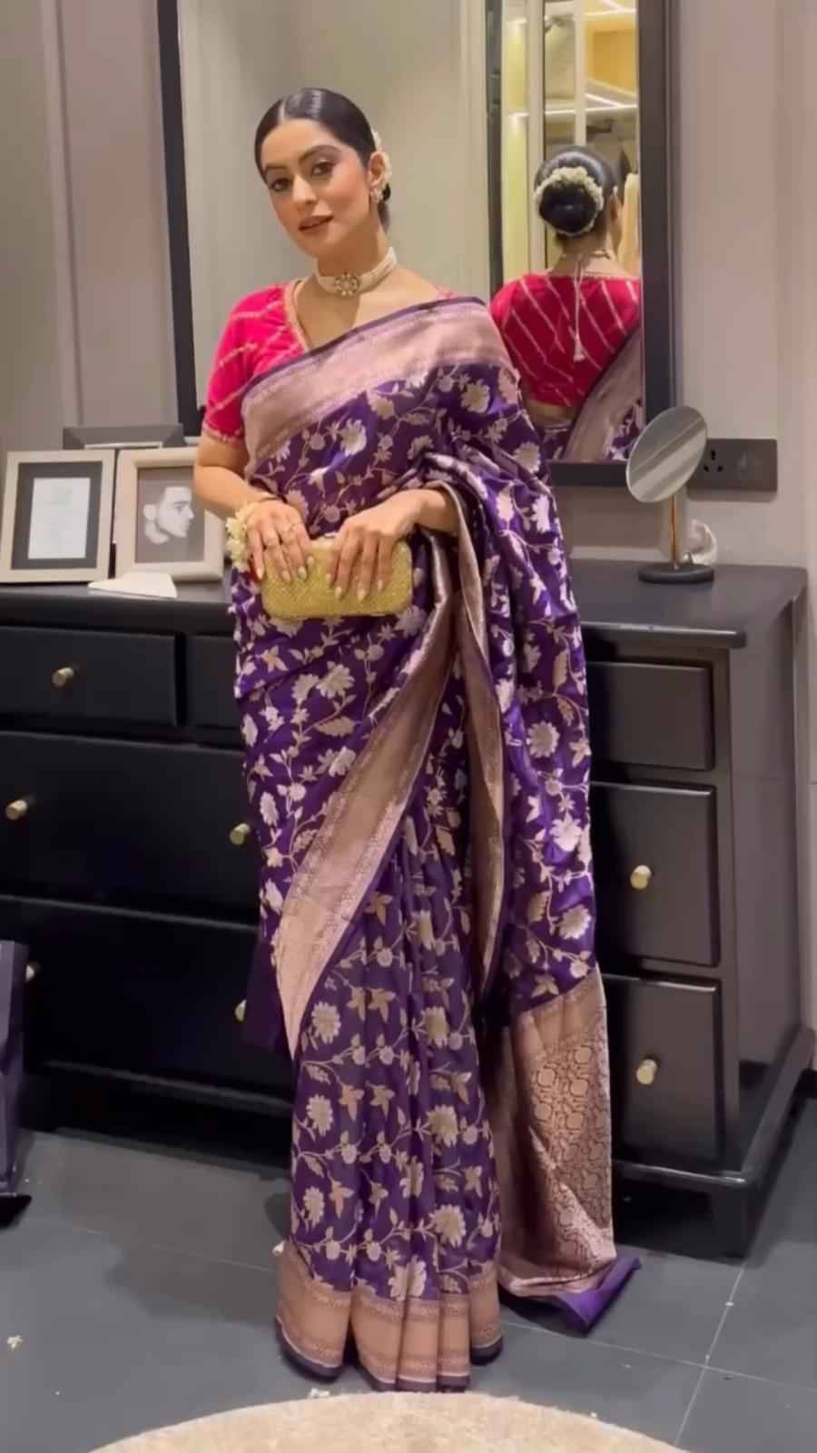 Kp-5096 By Fashid Wholesale Indian Traditional Wear Collection Beautiful Stylish Fancy Colorful Party Wear & Occasional Wear Soft Lichi Silk Sarees At Wholesale Price