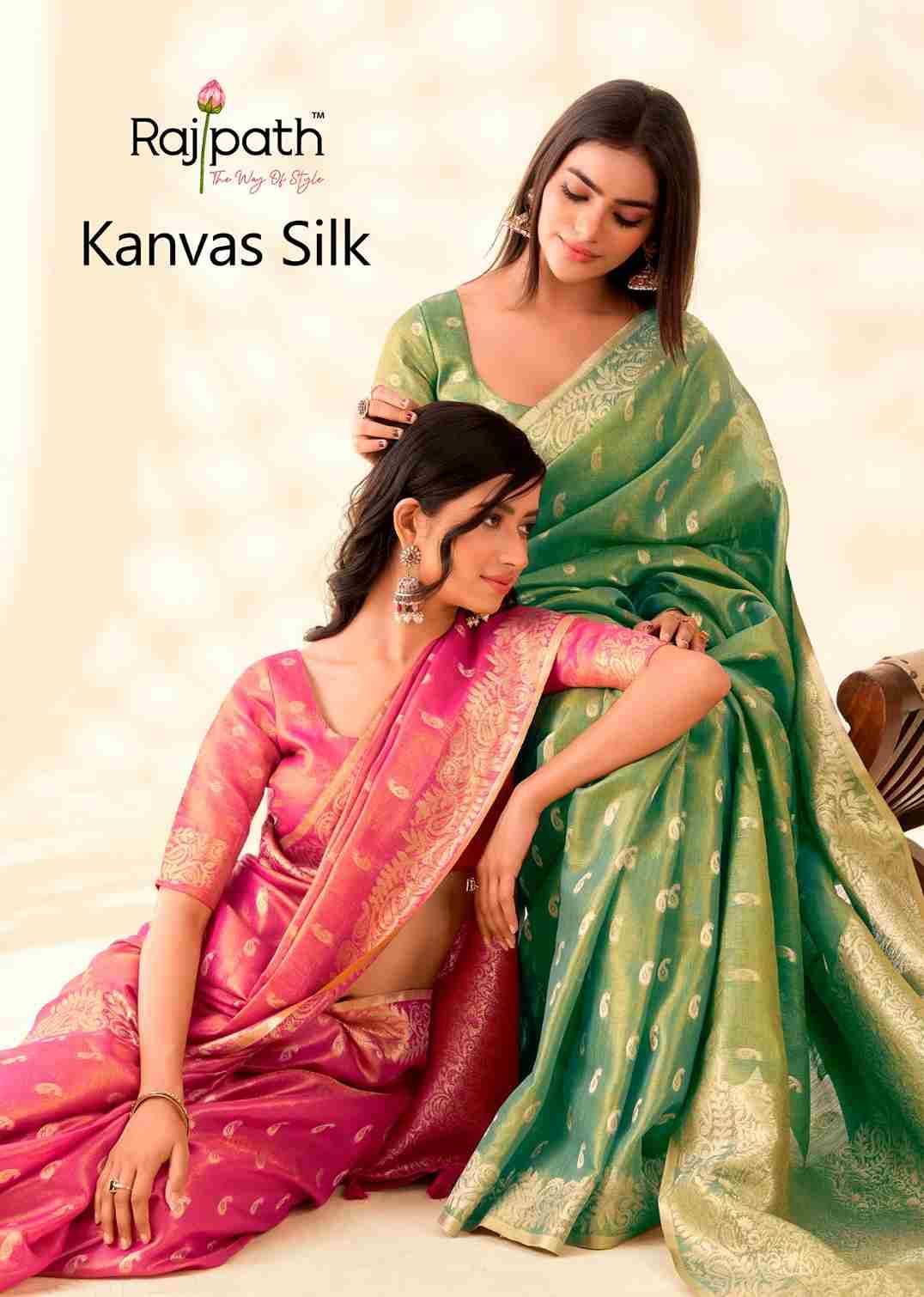 Kanvas Silk By Rajpath 424 To 429 Series Indian Traditional Wear Collection Beautiful Stylish Fancy Colorful Party Wear & Occasional Wear Tissue Silk Sarees At Wholesale Price