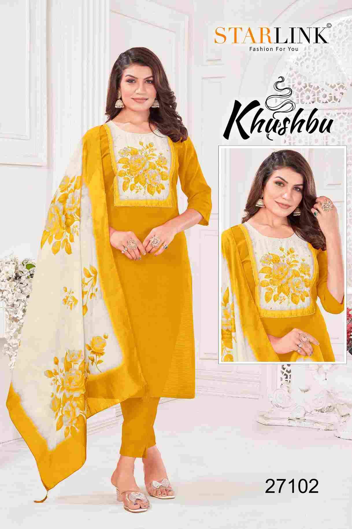 Khushbu By Starlink 27101 To 27112 Series Festive Traditional Wear Collection Beautiful Stylish Fancy Colorful Party Wear & Occasional Wear Fancy Dresses At Wholesale Price