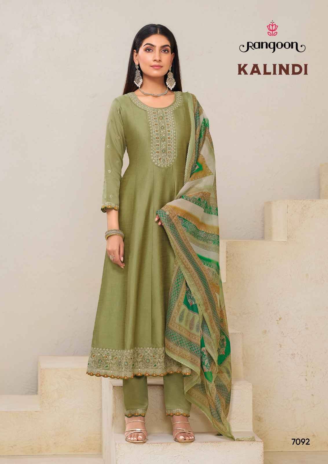 Kalindi By Rangoon 7091 To 7096 Series Beautiful Festive Suits Colorful Stylish Fancy Casual Wear & Ethnic Wear Silk Dresses At Wholesale Price