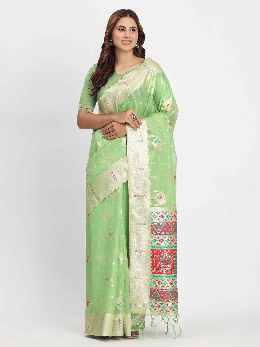 Linen Weaves Vol-2 By Fashid Wholesale 1001 To 1006 Series Indian Traditional Wear Collection Beautiful Stylish Fancy Colorful Party Wear & Occasional Wear Linen Cotton Sarees At Wholesale Price
