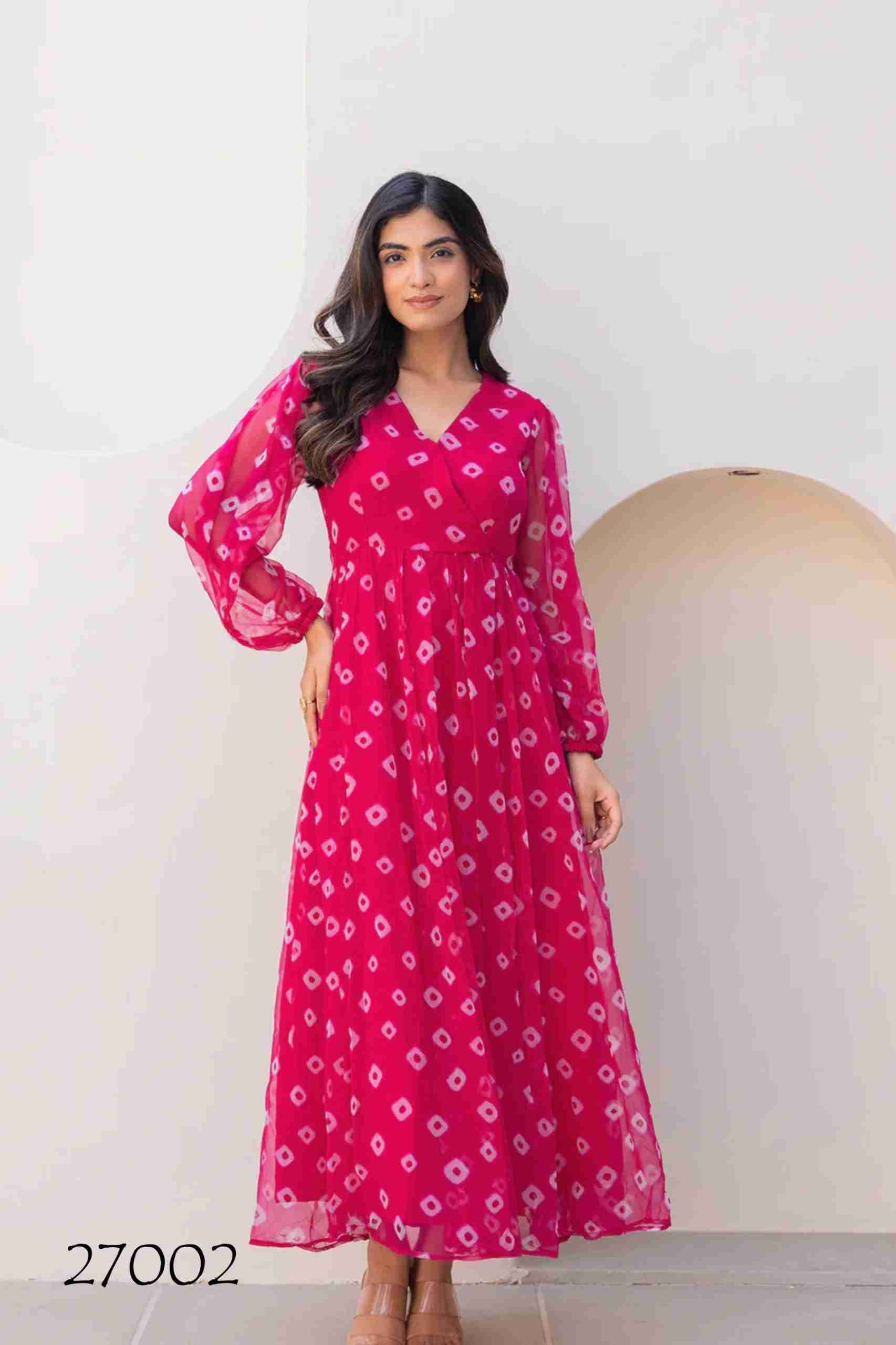 Lucaya Vol-27 By Fashid Wholesale 27001 To 27006 Series Designer Stylish Fancy Colorful Beautiful Party Wear & Ethnic Wear Collection Faux Georgette Gowns At Wholesale Price