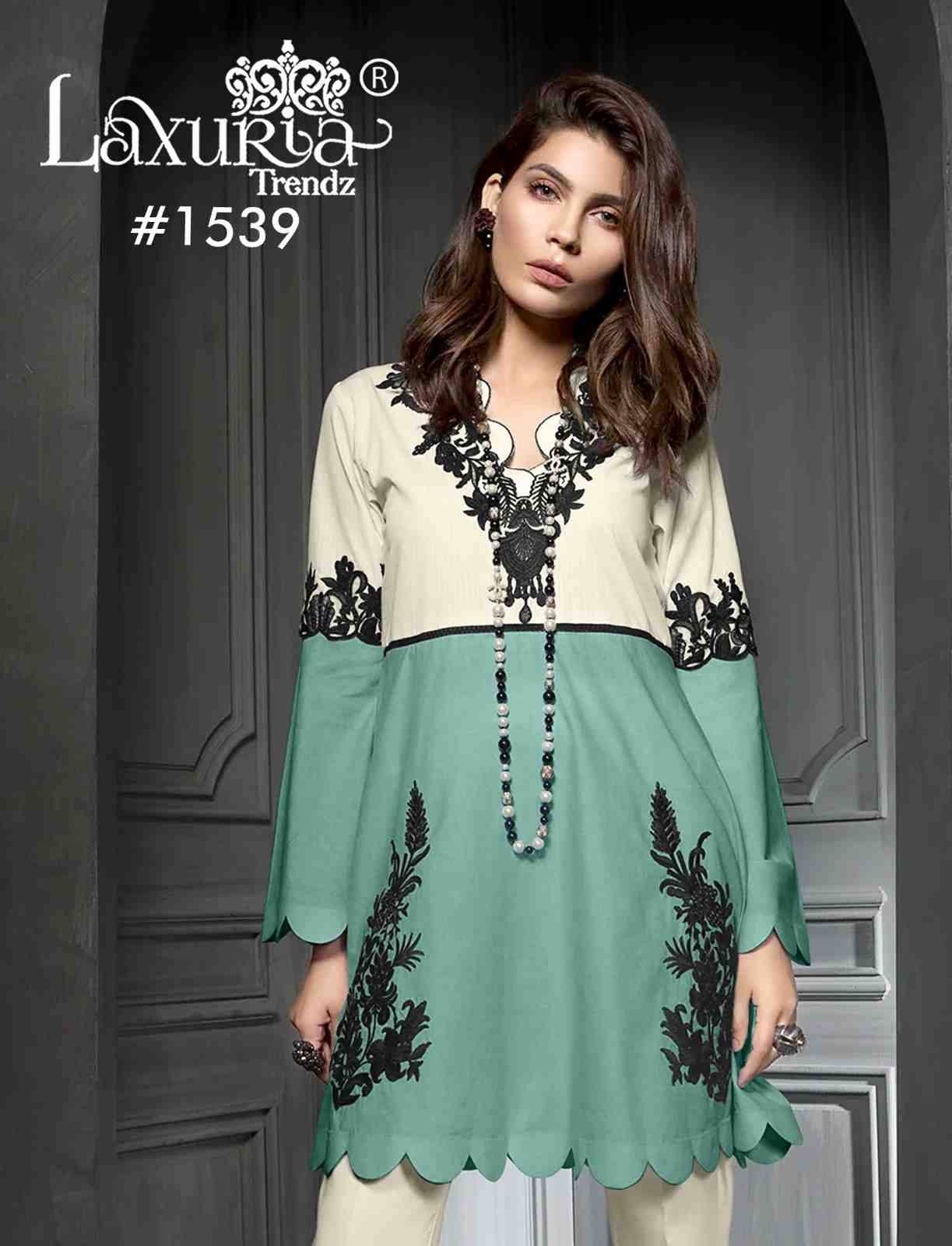 Luxuria Trendz 1539 Colours By Luxuria 1539-A To 1539-B Series Beautiful Pakistani Suits Colorful Stylish Fancy Casual Wear & Ethnic Wear Jam Satin Dresses At Wholesale Price