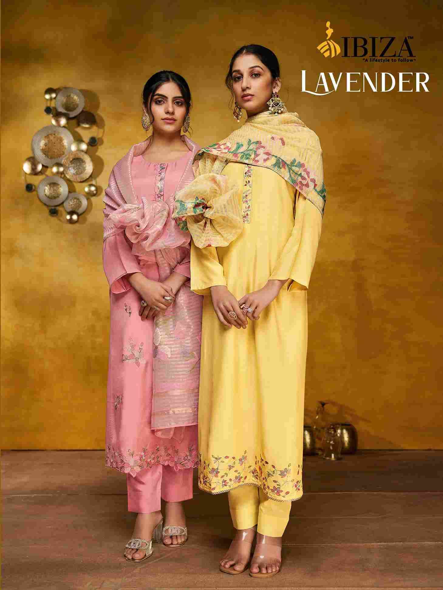 Lavender By Ibiza 15824 To 15827 Series Designer Festive Suits Beautiful Fancy Stylish Colorful Party Wear & Occasional Wear Pure Bemberg Muslin Dresses At Wholesale Price