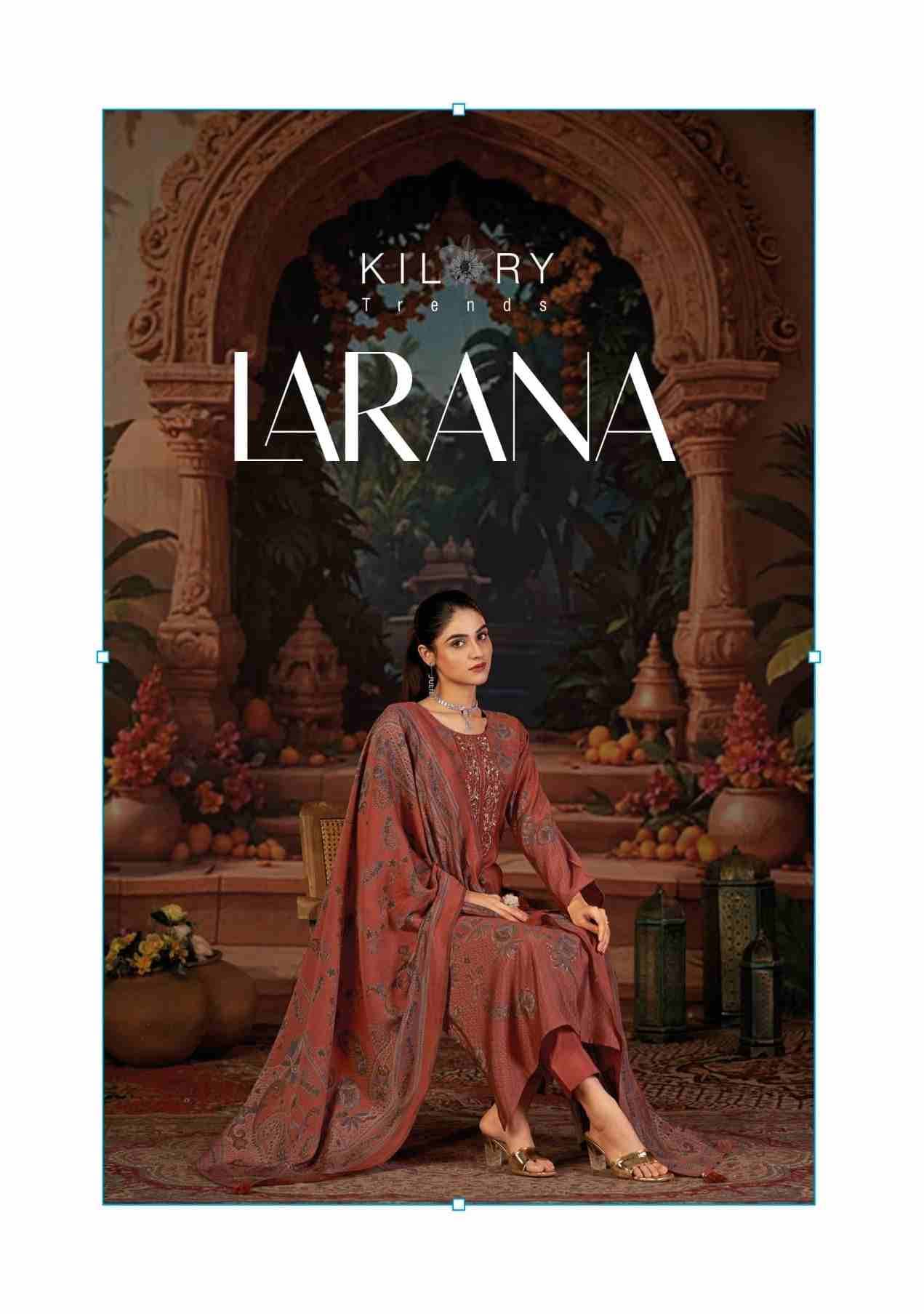 Larana By Kilory 1771 To 1774 Series Beautiful Festive Suits Colorful Stylish Fancy Casual Wear & Ethnic Wear Pure Muslin Silk Dresses At Wholesale Price