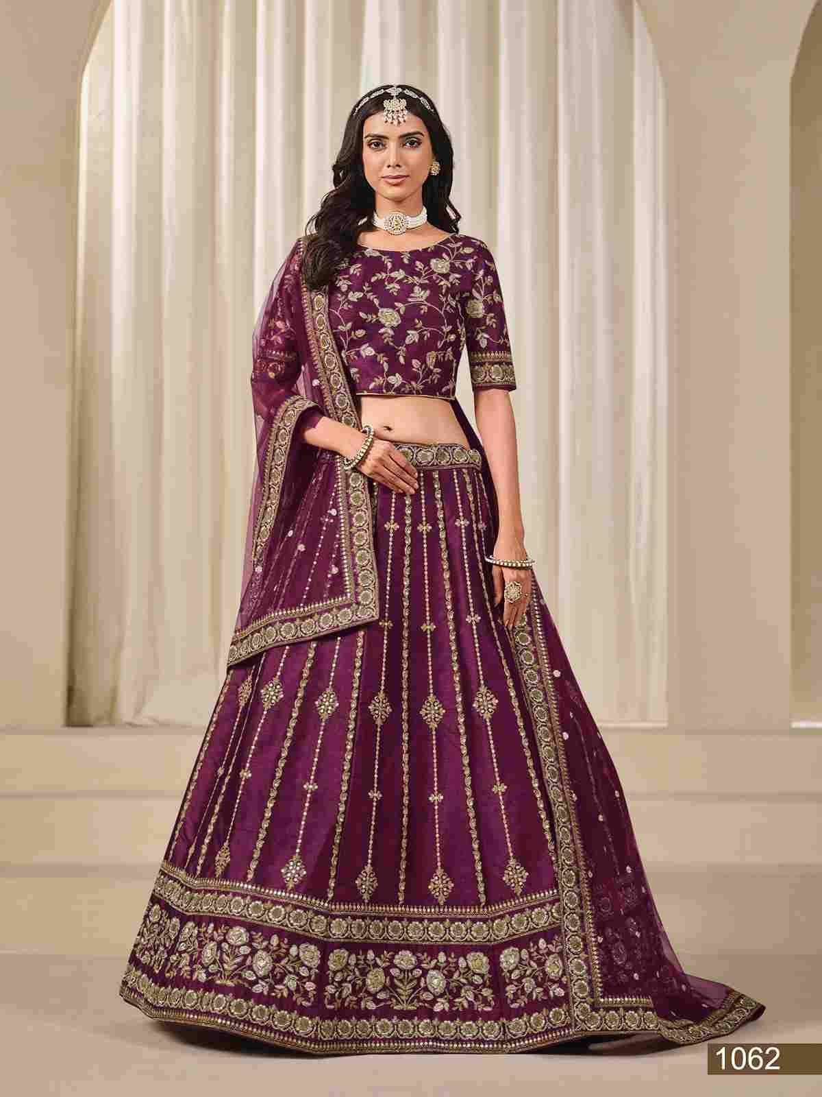 Mohini Vol-1 By Mehvish 1061 To 1062 Series Designer Beautiful Collection Occasional Wear & Party Wear Art Silk Lehengas At Wholesale Price