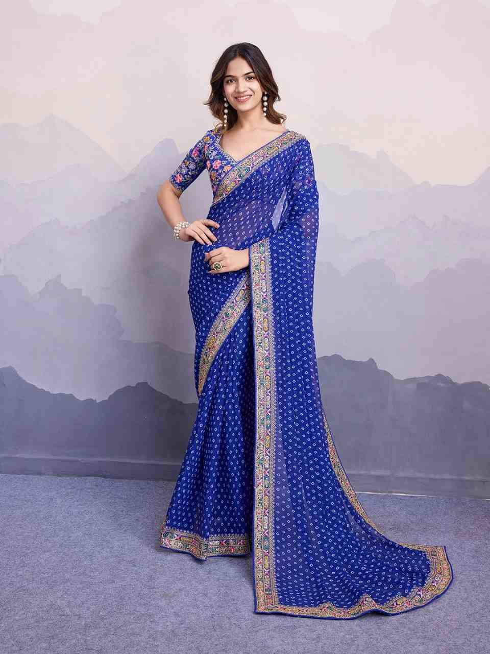 Mysha By PC 01 To 06 Series Indian Traditional Wear Collection Beautiful Stylish Fancy Colorful Party Wear & Occasional Wear Georgette Sarees At Wholesale Price