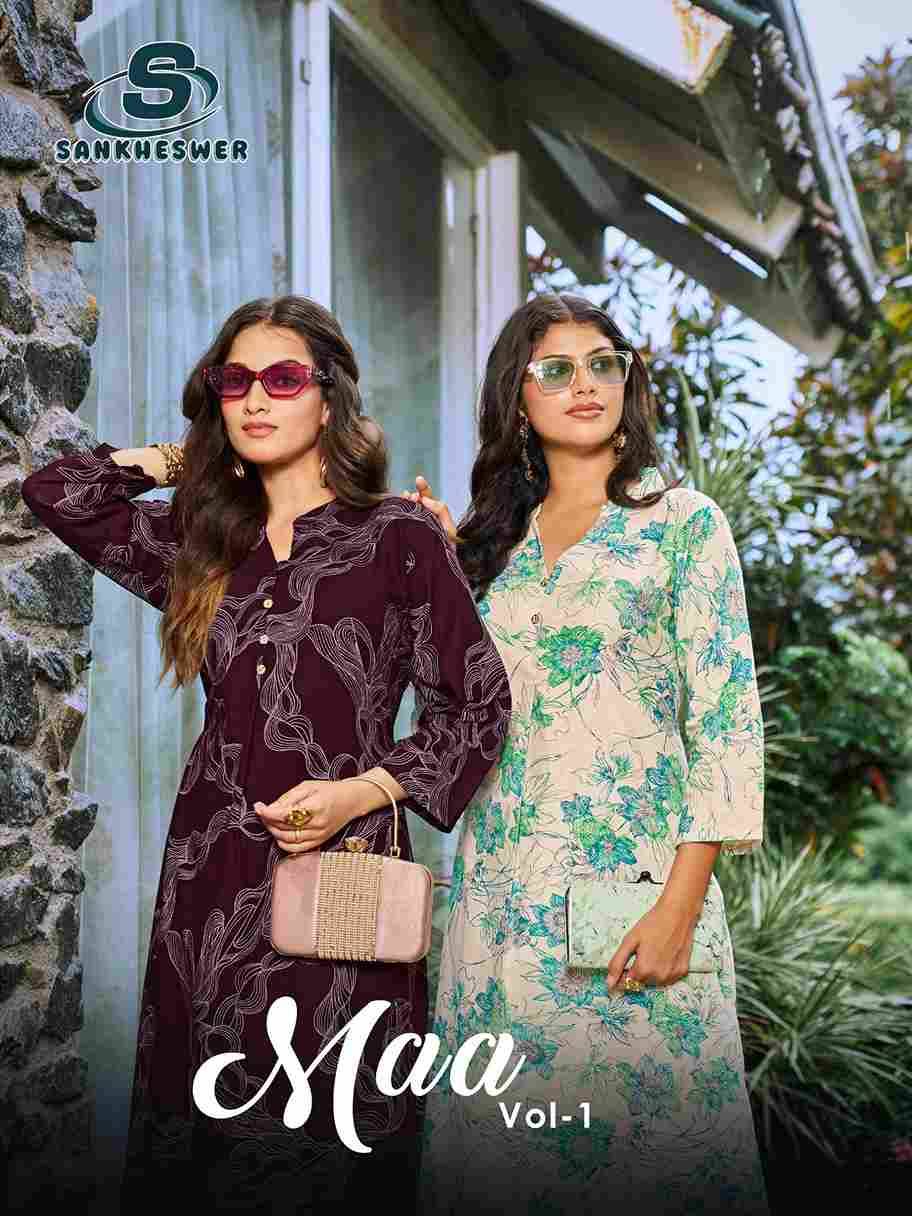 Maa Vol-1 By Sankheswer 1001 To 1008 Series Designer Stylish Fancy Colorful Beautiful Party Wear & Ethnic Wear Collection Cotton Kurtis With Bottom At Wholesale Price