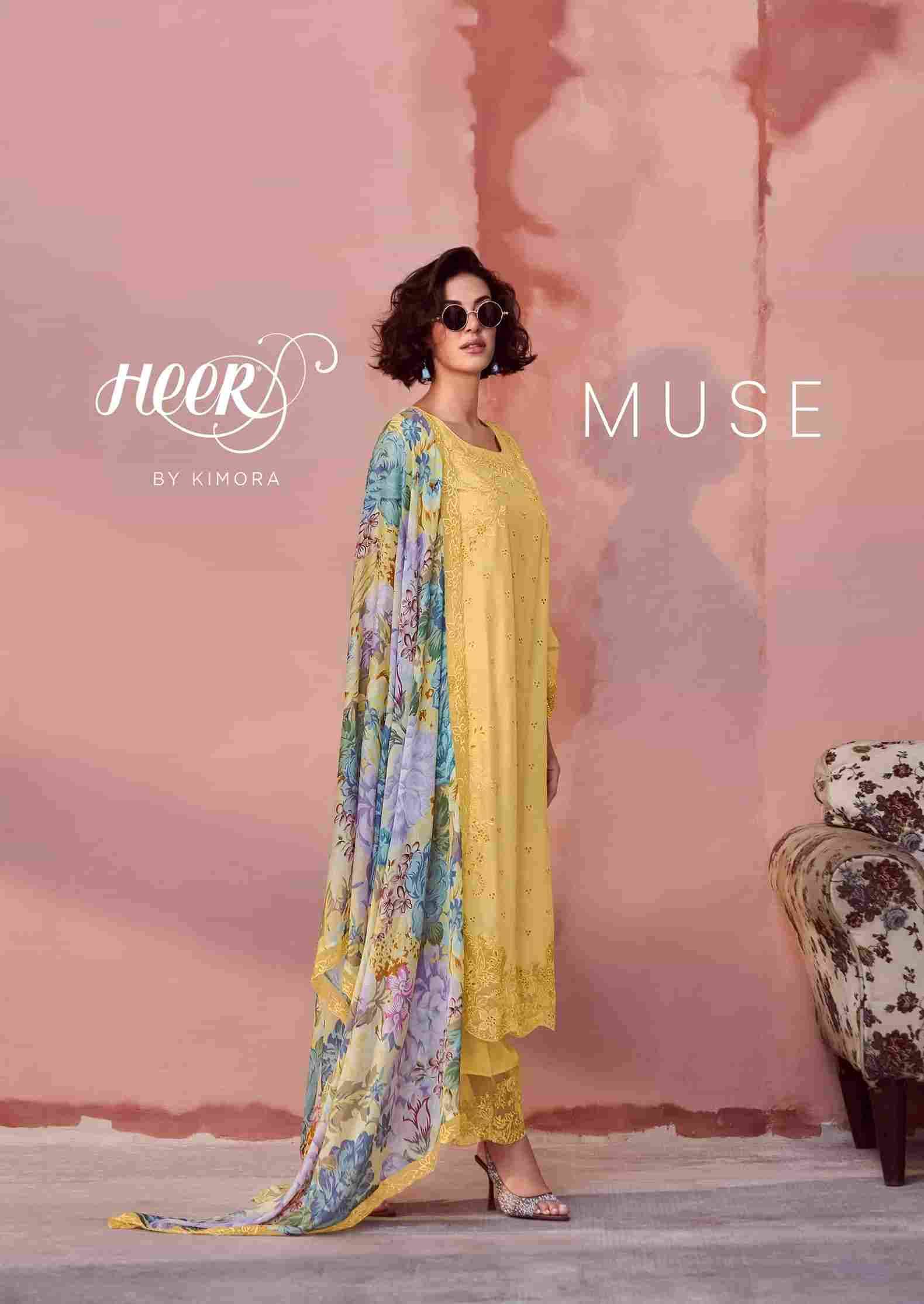 Muse By Kimora Fashion 9721 To 9726 Series Designer Festive Suits Collection Beautiful Stylish Fancy Colorful Party Wear & Occasional Wear Pure Muslin Dresses At Wholesale Price