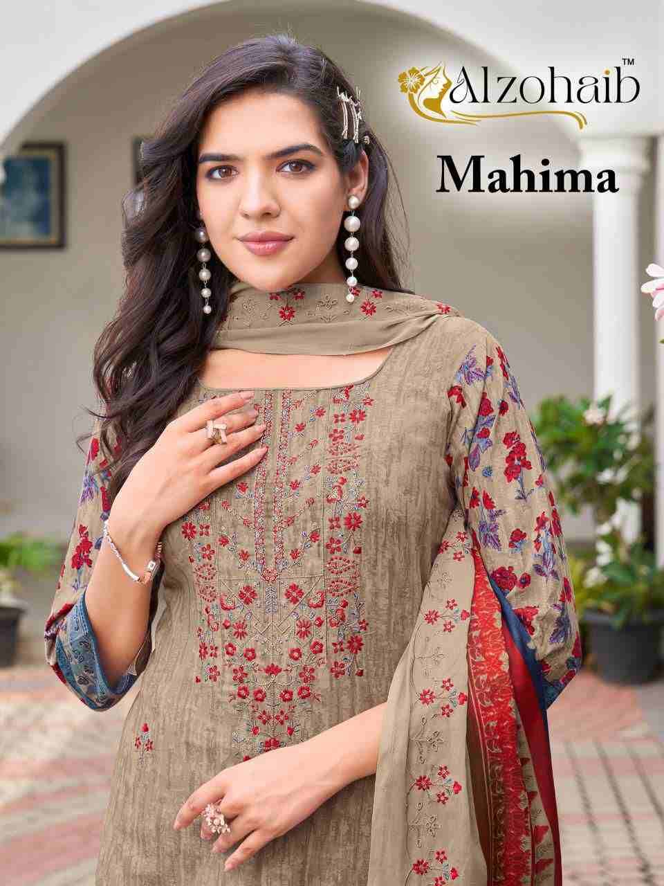 Mahima By Alzohaib 1262 To 1267 Series Beautiful Pakistani Suits Stylish Fancy Colorful Party Wear & Occasional Wear Pure Cotton Print Dresses At Wholesale Price