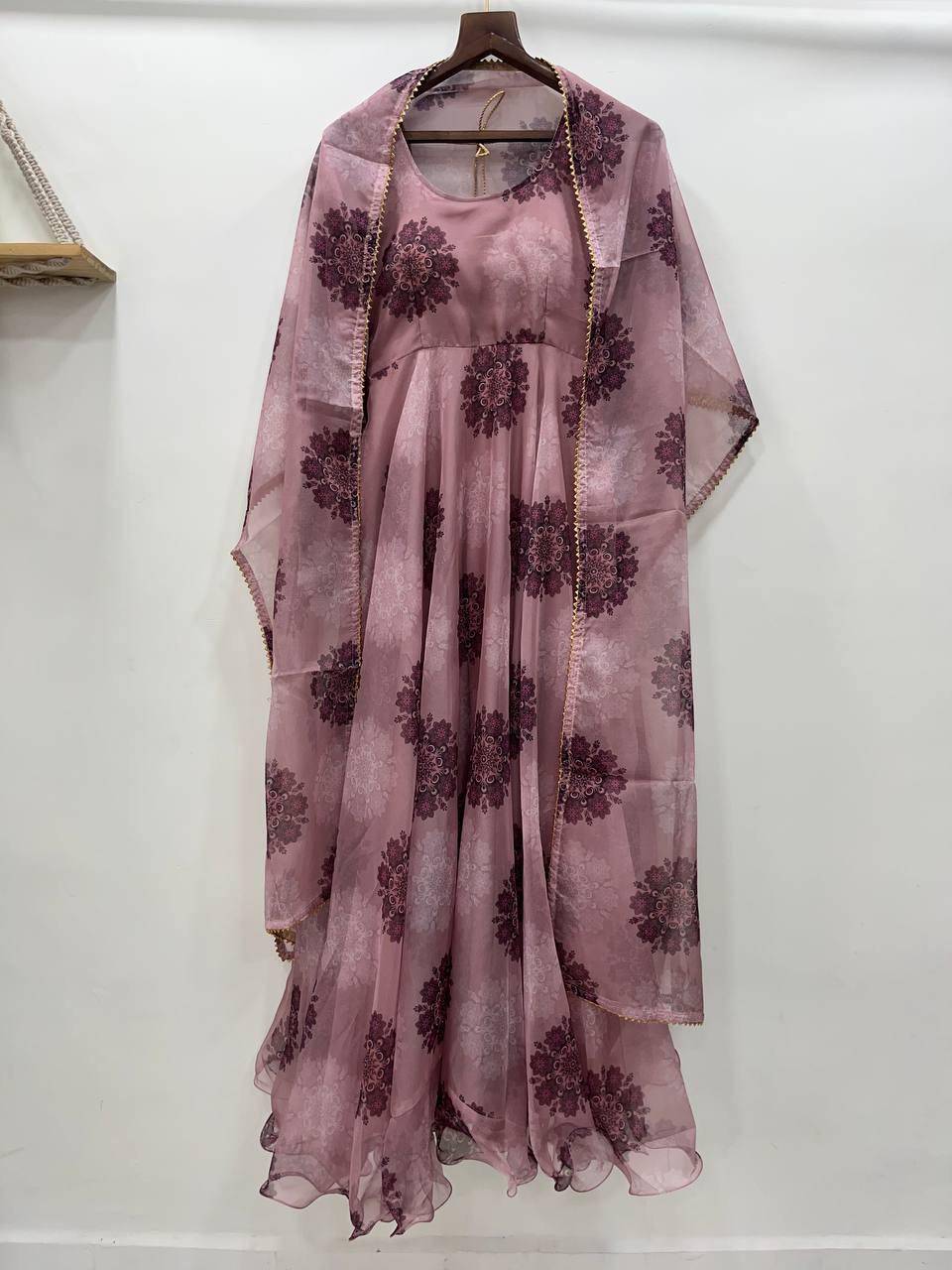 Mb-330 By Fashid Wholesale Designer Stylish Fancy Colorful Beautiful Party Wear & Ethnic Wear Collection Organza Tabby Silk Gown With Dupatta At Wholesale Price