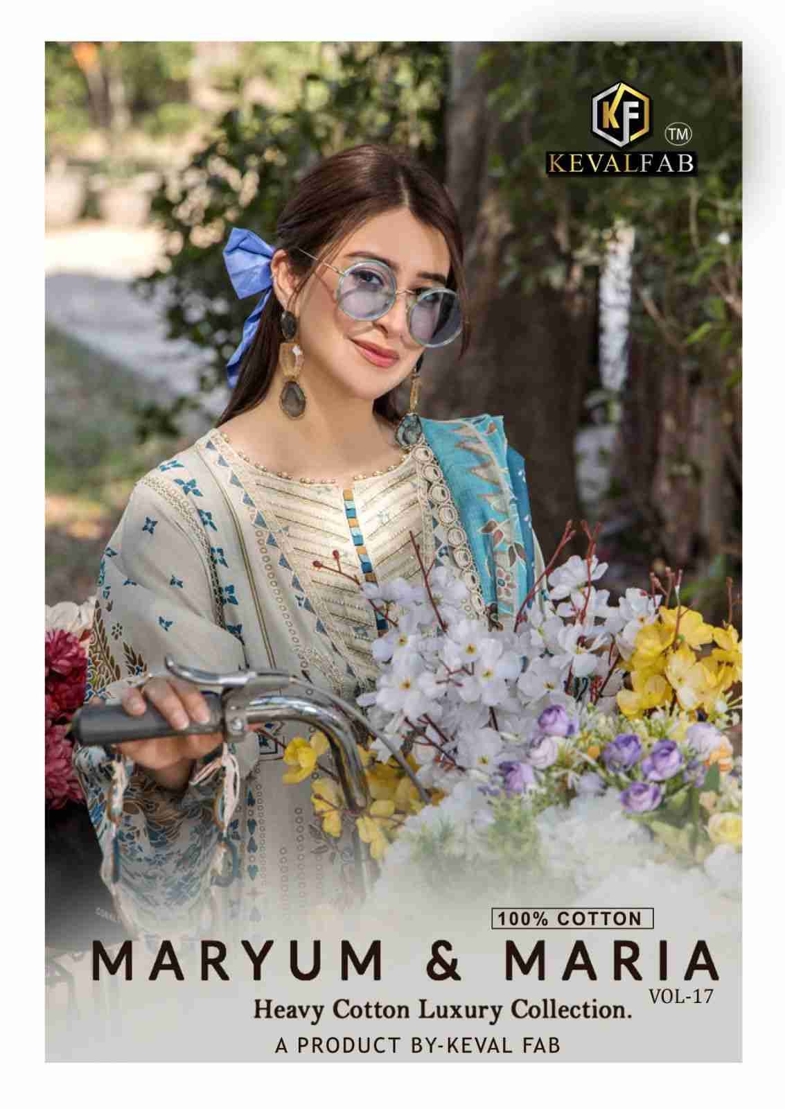 Maryum And Maria Vol-17 By Keval Fab 17001 To 17006 Series Beautiful Stylish Festive Suits Fancy Colorful Casual Wear & Ethnic Wear & Ready To Wear Heavy Cotton Print Dresses At Wholesale Price