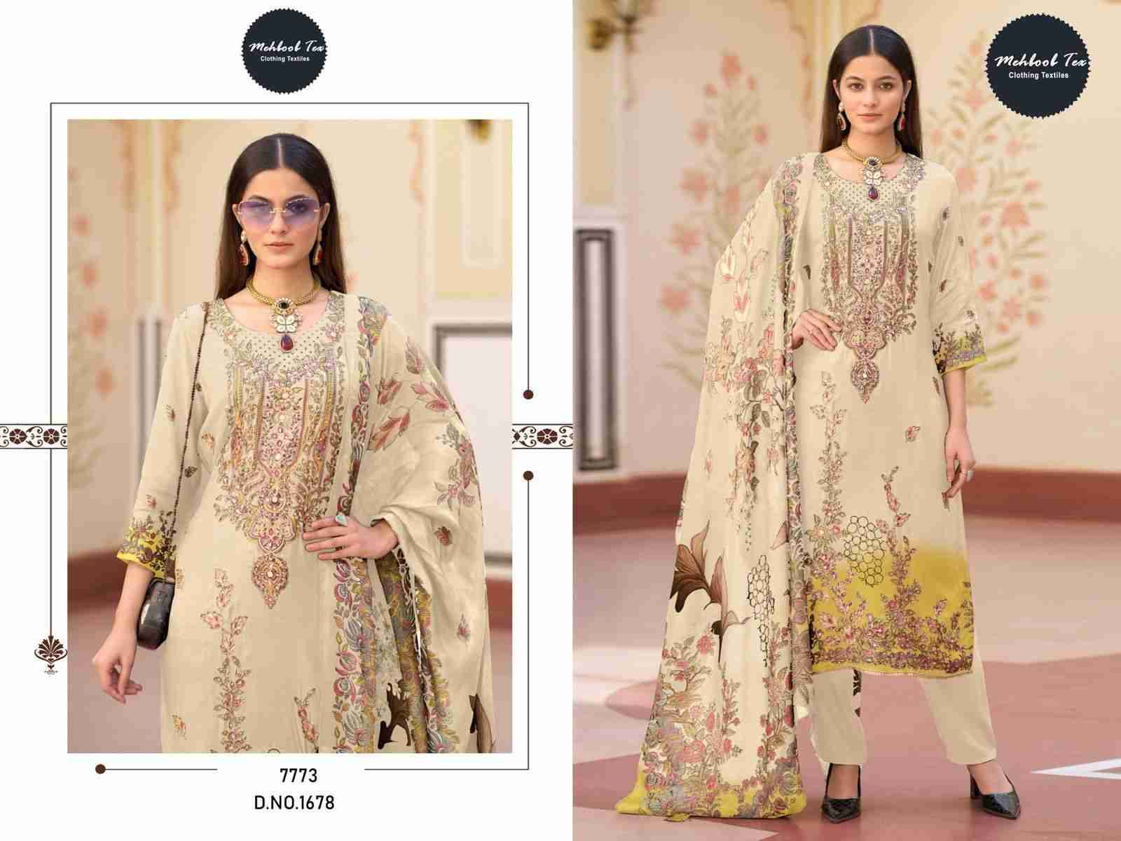 Mehboob Tex Hit Design 1678 By Mehboob Tex Beautiful Pakistani Suits Stylish Fancy Colorful Party Wear & Occasional Wear Viscose Muslin Dresses At Wholesale Price