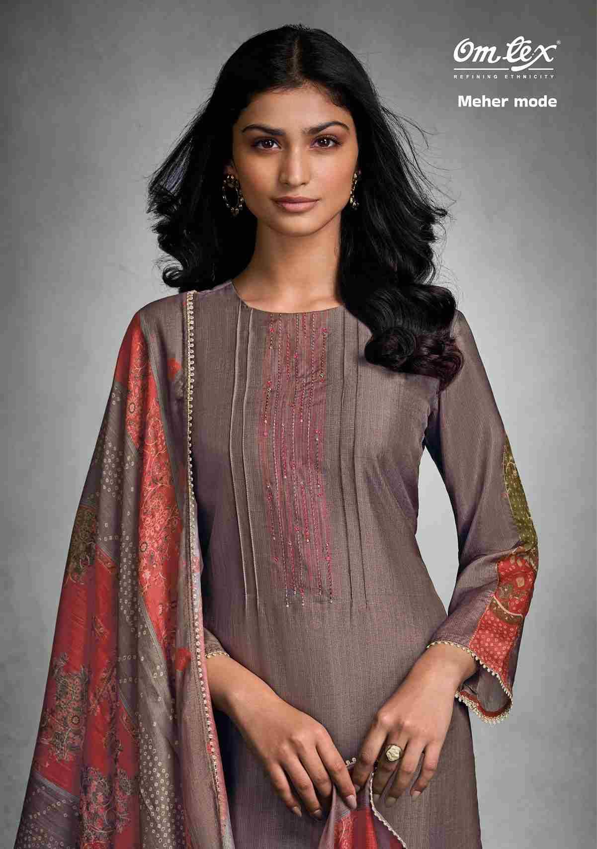 Meher Mode By Om Tex 7961-A To 7961-D Series Beautiful Suits Stylish Fancy Colorful Party Wear & Ethnic Wear Silk Dresses At Wholesale Price