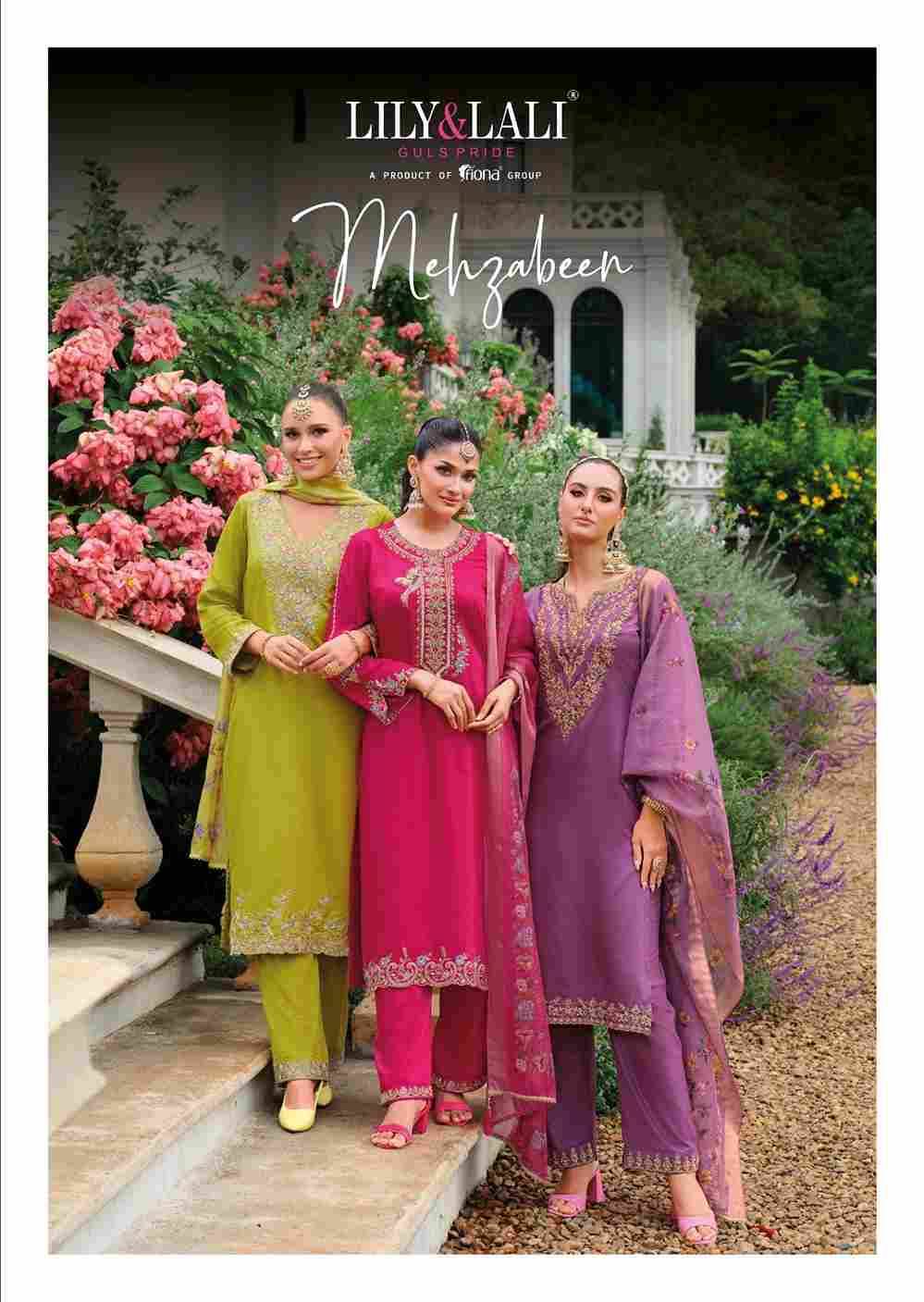 Mehzabeen By Lily And Lali 26651 To 26654 Series Beautiful Festive Suits Colorful Stylish Fancy Casual Wear & Ethnic Wear Viscose Silk Embroidery Dresses At Wholesale Price