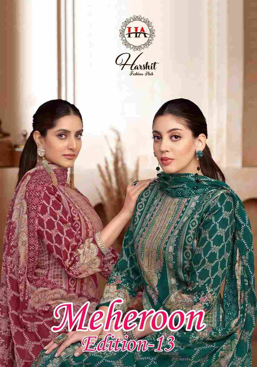Meheroon Vol-13 By Harshit Fashion Hub 1935-723-01 To 1935-723-06 Series Beautiful Suits Colorful Stylish Fancy Casual Wear & Ethnic Wear Pure Viscose Rayon Print Dresses At Wholesale Price