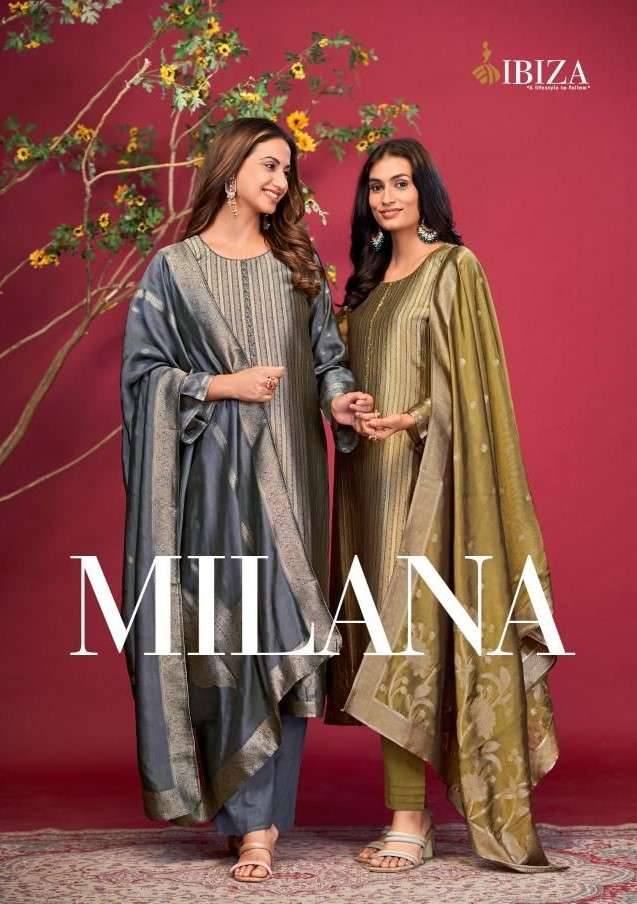 Milana By Ibiza 10939 To 10942 Series Designer Festive Suits Beautiful Fancy Stylish Colorful Party Wear & Occasional Wear Pure Bangalori Silk Jacquard Dresses At Wholesale Price