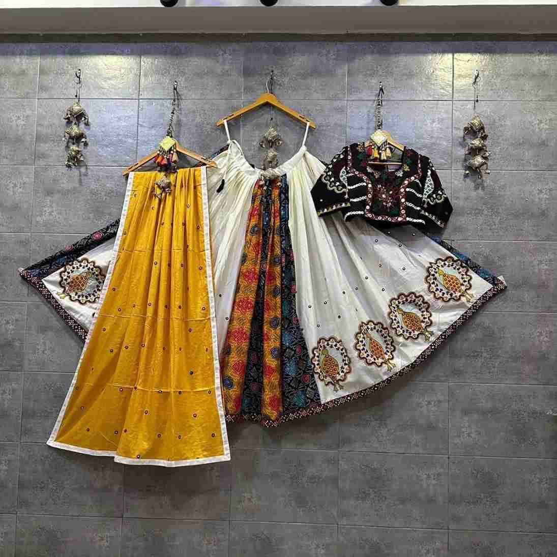 Navratri Collection-2025 By Fashid Wholesale 01 To 03 Series Designer Beautiful Wedding Collection Occasional Wear & Party Wear Tussar Silk Lehengas At Wholesale Price