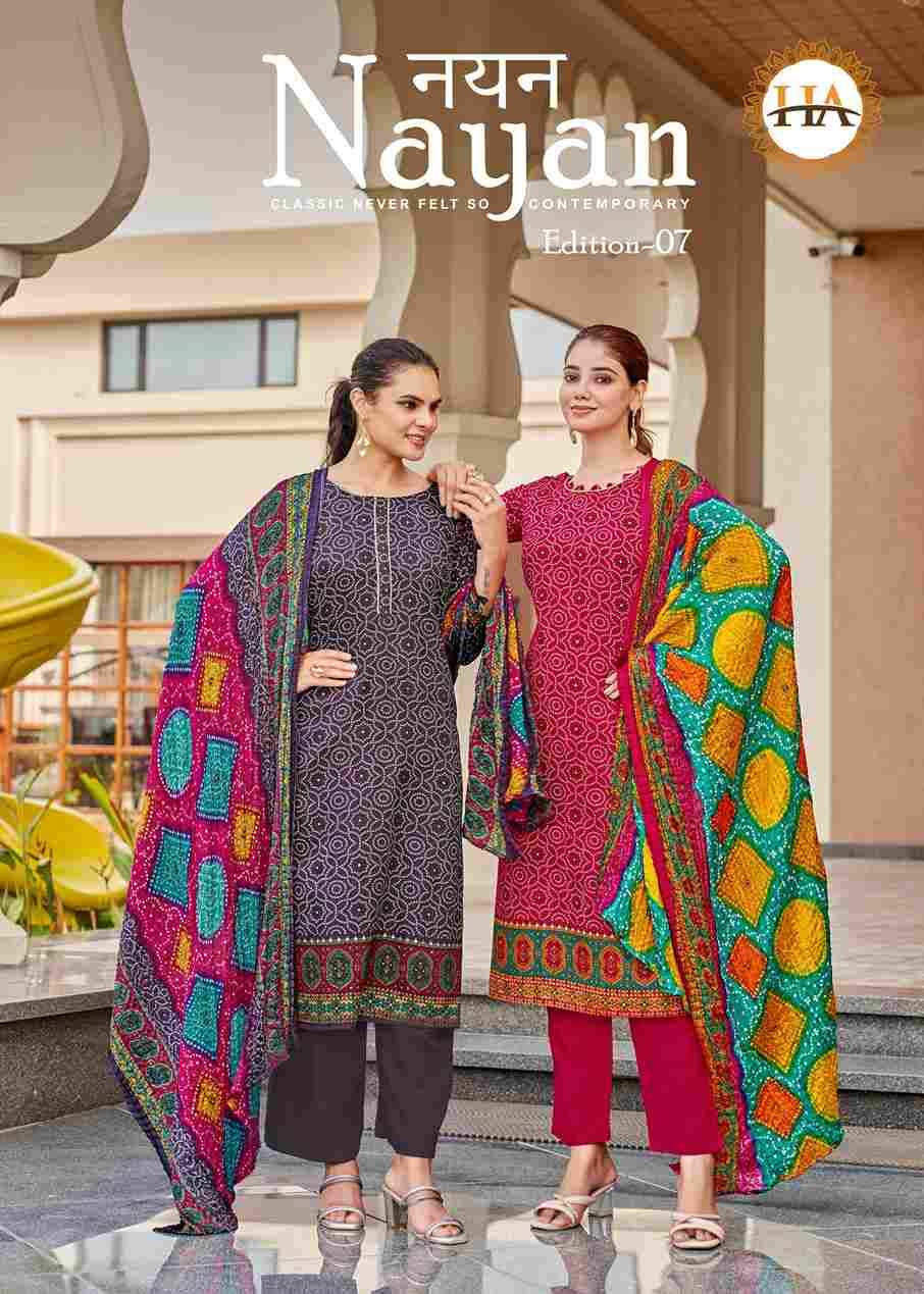 Nayan Vol-7 By Harshit Fashion Hub 2811-11-01 To 2811-11-08 Series Beautiful Festive Suits Stylish Fancy Colorful Casual Wear & Ethnic Wear Pure Jam Print Dresses At Wholesale Price