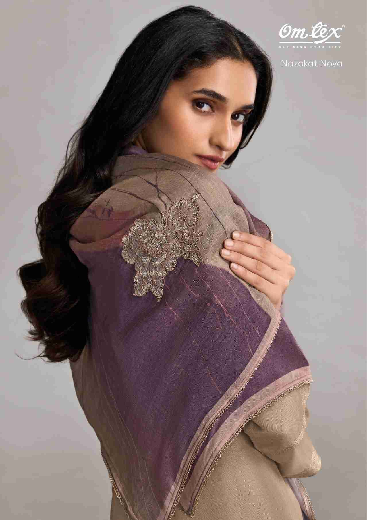 Nazakat Nova By Om Tex 7831-A To 7831-D Series Beautiful Suits Stylish Fancy Colorful Party Wear & Ethnic Wear Muslin Jacquard Dresses At Wholesale Price