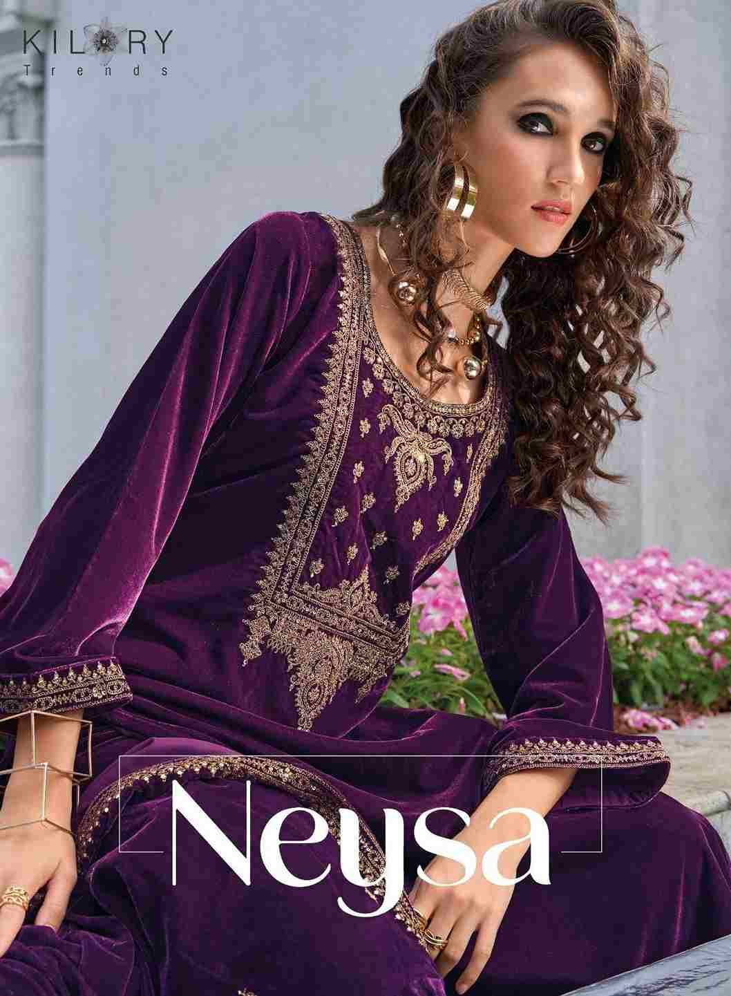 Neysa By Kilory 1075 To 1080 Series Beautiful Festive Suits Colorful Stylish Fancy Casual Wear & Ethnic Wear Premium Velvet Dresses At Wholesale Price