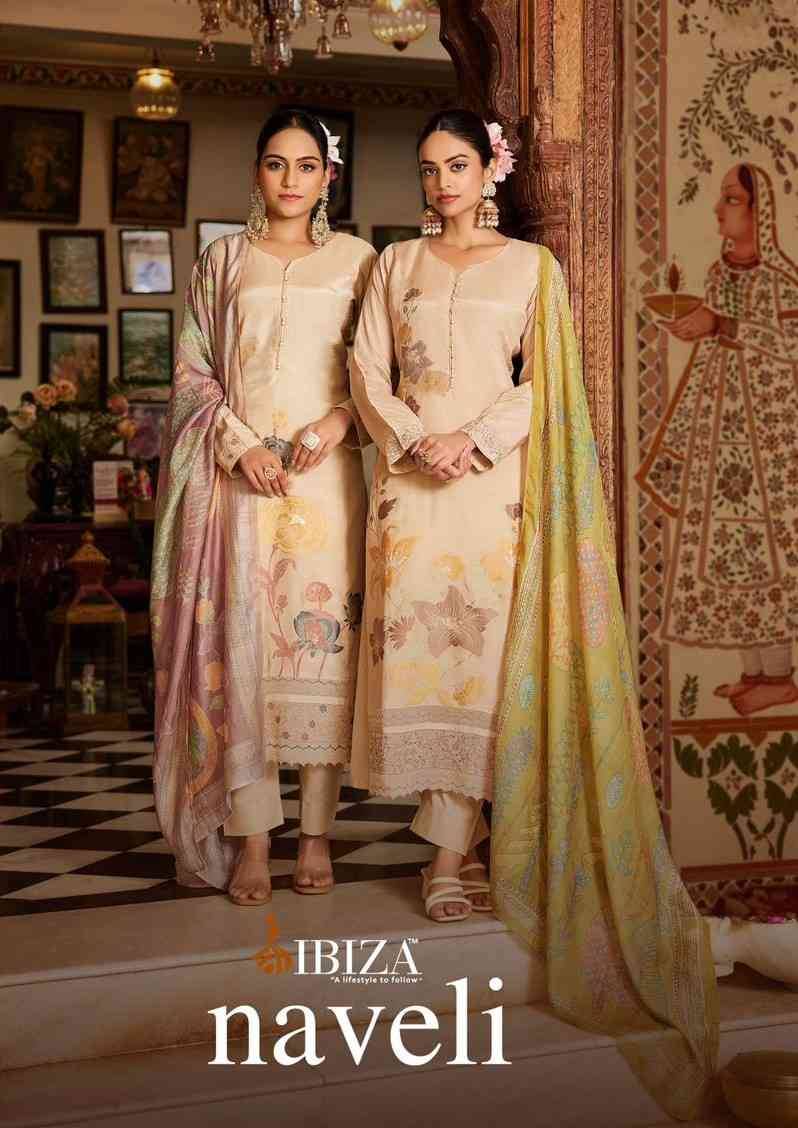 Naveli By Ibiza 16004 To 16009 Series Designer Festive Suits Beautiful Fancy Stylish Colorful Party Wear & Occasional Wear Pure Bemberg Muslin Jacquard Dresses At Wholesale Price
