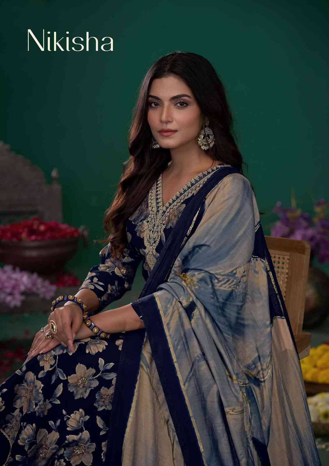 Nikisha By Sargam Prints 2533-01 To 2533-06 Series Beautiful Festive Suits Stylish Fancy Colorful Casual Wear & Ethnic Wear Viscose Modal Dresses At Wholesale Price