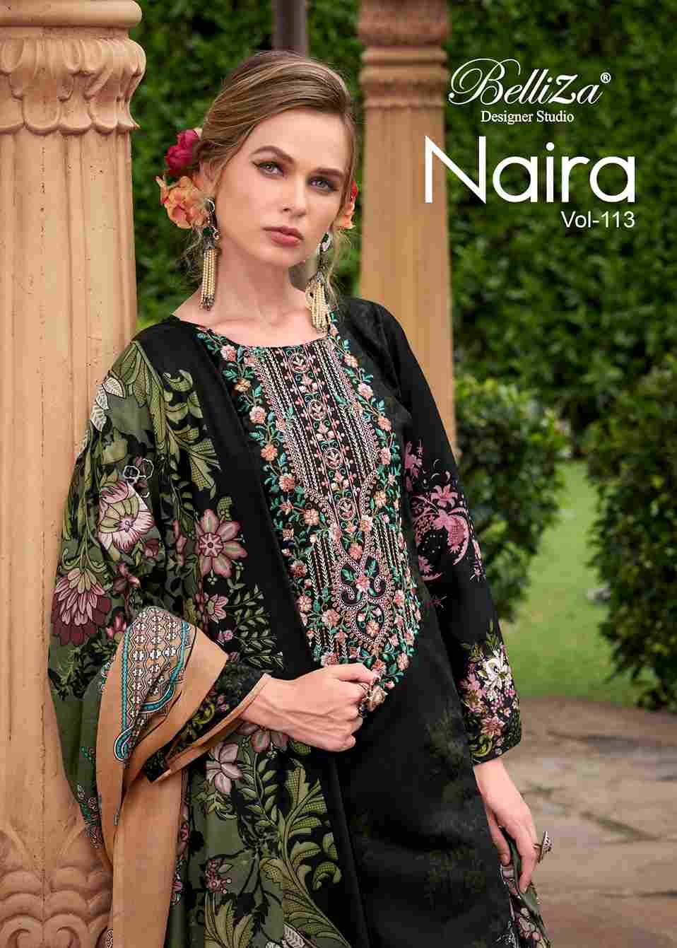 Naira Vol-113 By Belliza 872-001 To 872-008 Series Beautiful Festive Suits Stylish Fancy Colorful Casual Wear & Ethnic Wear Pure Cotton Print Dresses At Wholesale Price