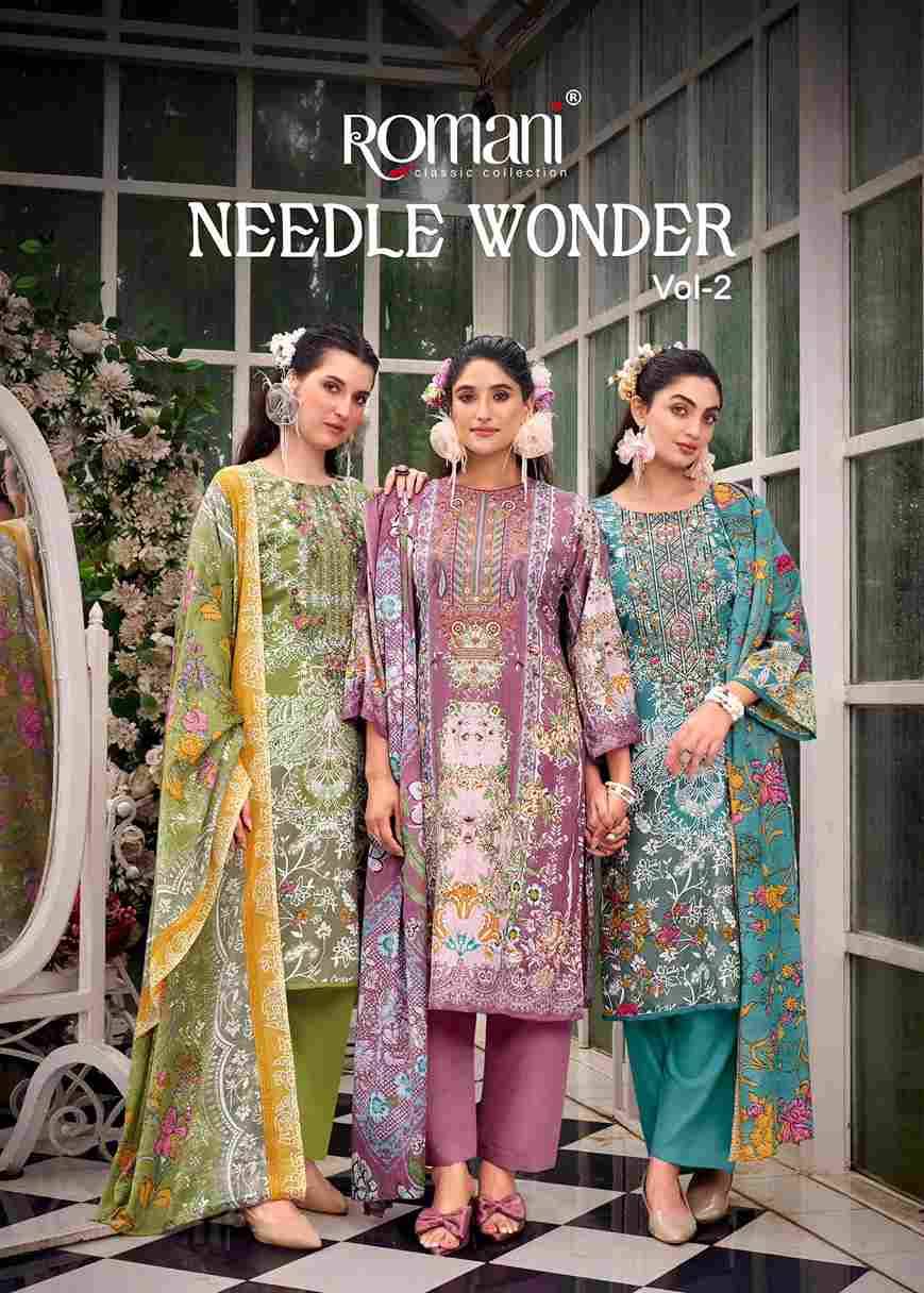 Needle Wonder Vol-2 By Romani 1109-001 To 1109-008 Series Beautiful Festive Suits Stylish Fancy Colorful Casual Wear & Ethnic Wear Soft Cotton Print Dresses At Wholesale Price