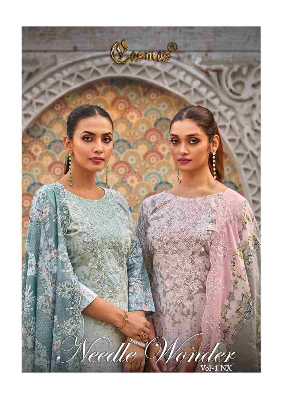 Needle Wonder Vol-1 Nx By Cosmos Beautiful Pakistani Suits Colorful Stylish Fancy Casual Wear & Ethnic Wear Lawn Cotton Embroidered Dresses At Wholesale Price