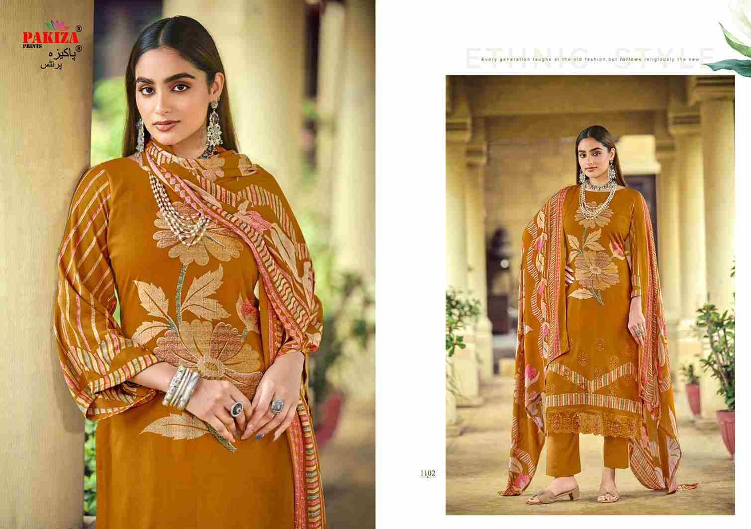 Nawazish Vol-11 By Pakiza Prints 1101 To 1104 Series Beautiful Festive Suits Stylish Fancy Colorful Party Wear & Occasional Wear Rayon Print Dresses At Wholesale Price