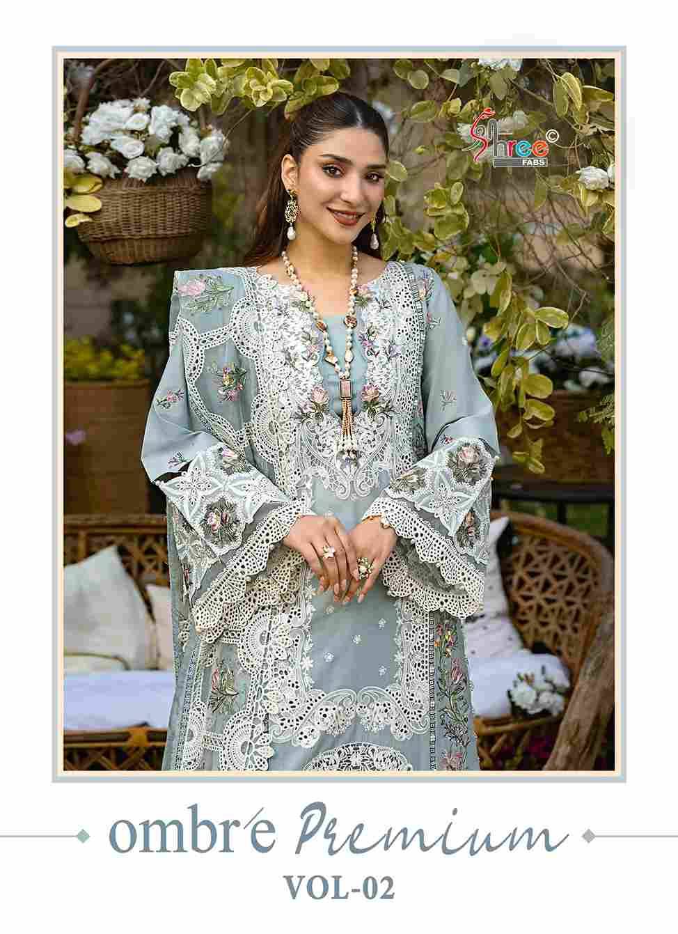 Ombre Premium Vol-2 By Shree Fabs 3961 To 3966 Series Designer Pakistani Suits Collection Beautiful Stylish Fancy Colorful Party Wear & Ethnic Wear Pure Viscose With Pure Cotton With Embroidery Dresses At Wholesale Price