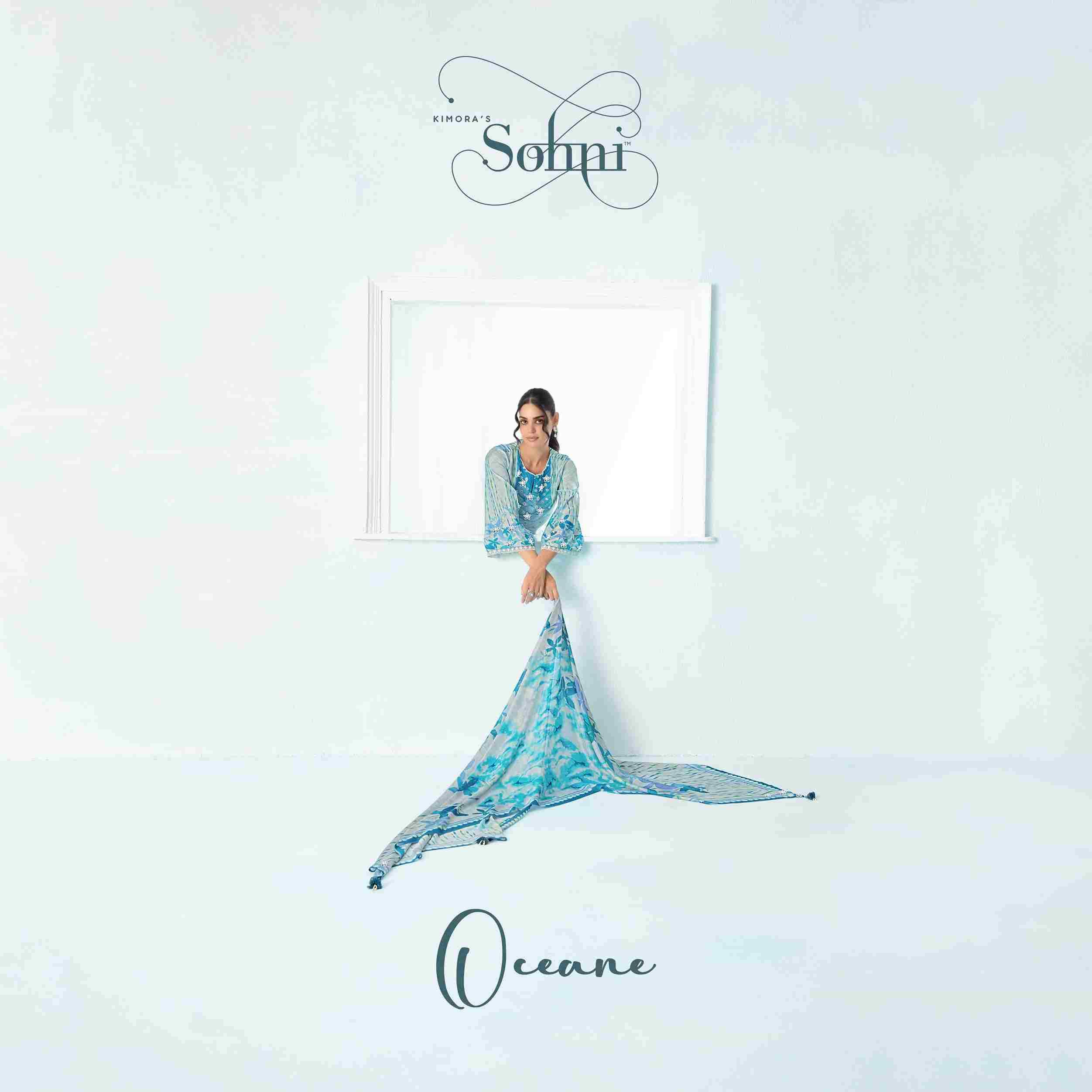 Ocean By Sohni 311 To 314 Series Beautiful Suits Colorful Stylish Fancy Casual Wear & Ethnic Wear Pure Muslin Dresses At Wholesale Price