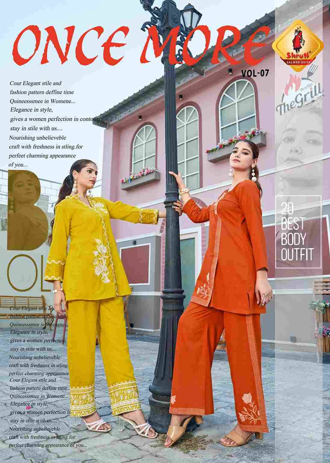 Once More Vol-7 By Shruti 101 To 104 Series Designer Stylish Fancy Colorful Beautiful Party Wear & Ethnic Wear Collection Viscose Cotton Co-Ord At Wholesale Price