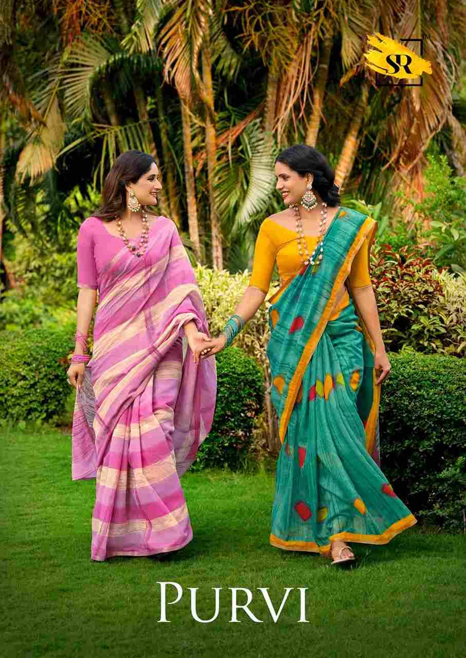 Purvi By SR 1001 To 1010 Series Indian Traditional Wear Collection Beautiful Stylish Fancy Colorful Party Wear & Occasional Wear Soft Cotton Sarees At Wholesale Price