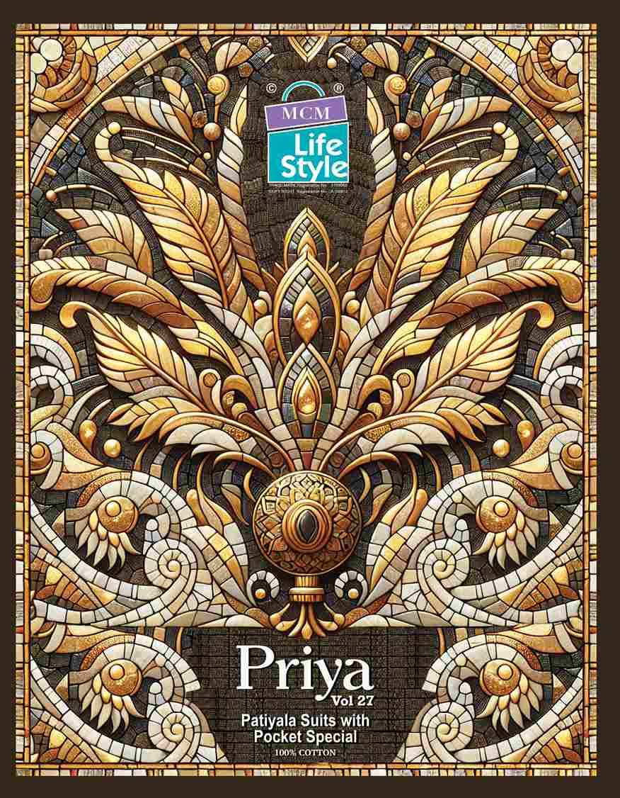 Priya Vol-27 By MCM Lifestyle 2700 To 2723 Series Beautiful Festive Suits Stylish Fancy Colorful Casual Wear & Ethnic Wear Pure Cotton Print Dresses At Wholesale Price