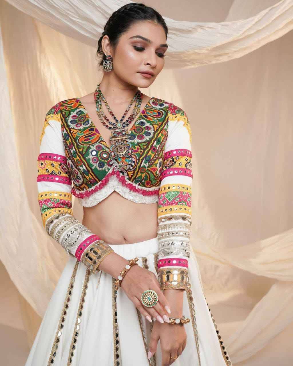 Pc-07 By Fashid Wholesale 01 To 02 Series Wear Collection Beautiful Stylish Colorful Fancy Party Wear & Occasional Wear Rayon Cotton Lehengas At Wholesale Price