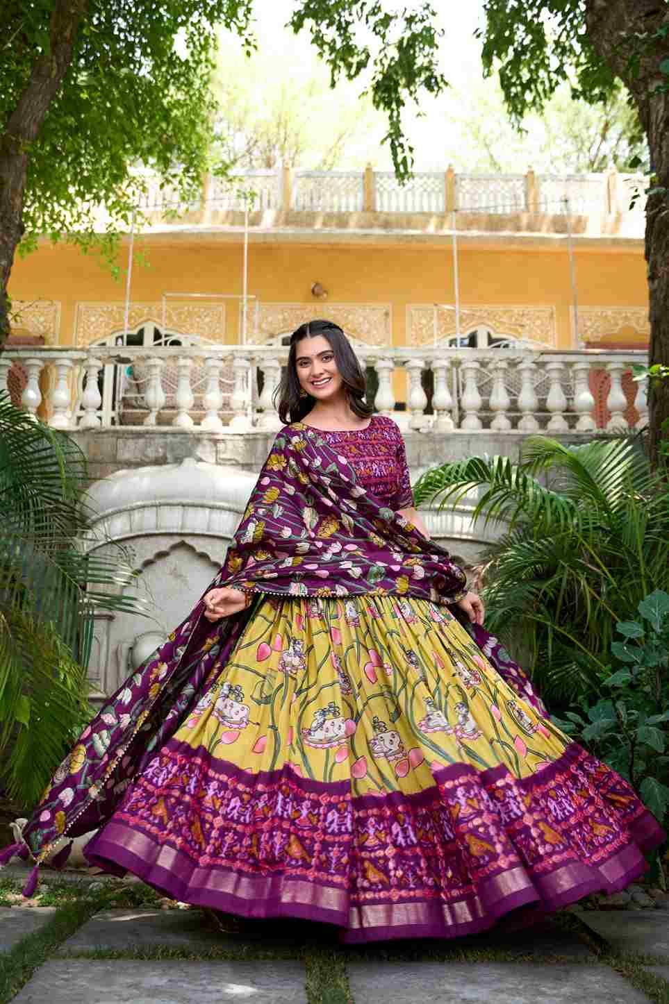 Pc-11 By Fashid Wholesale 01 To 04 Series Wear Collection Beautiful Stylish Colorful Fancy Party Wear & Occasional Wear Pure Dola Tussar Silk Lehengas At Wholesale Price