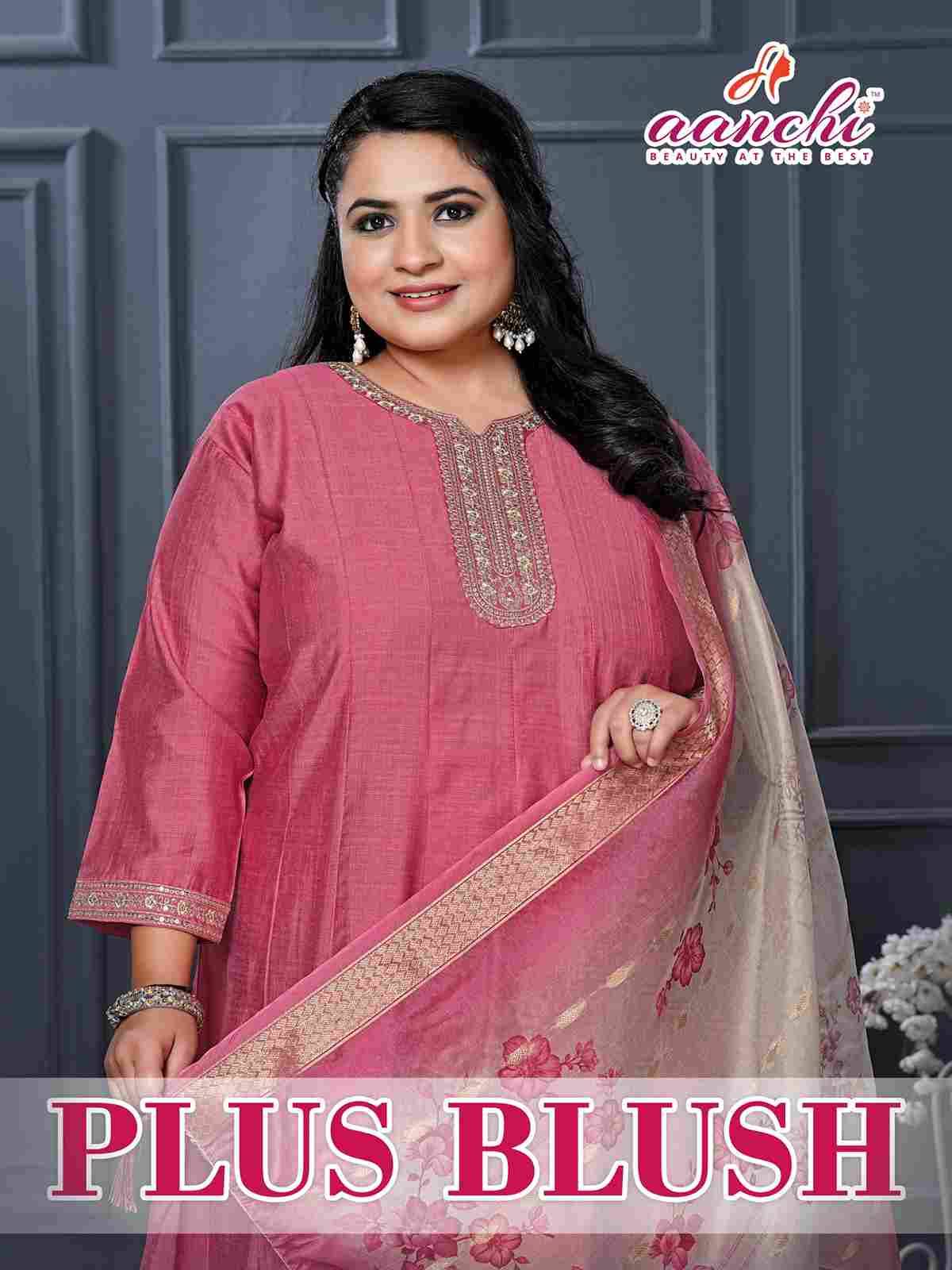 Plus Blush By Aanchi 100185 To 100187 Series Beautiful Suits Colorful Stylish Fancy Casual Wear & Ethnic Wear Vatican Dresses At Wholesale Price