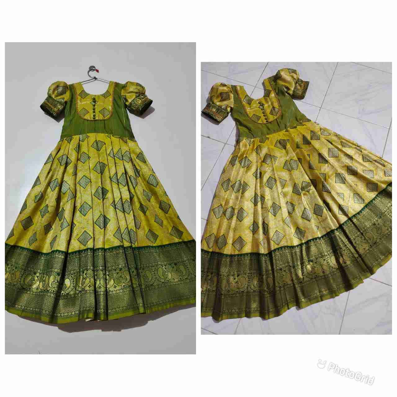 Pv-Kids-Gown Vol-10 By Fashid Wholesale 01 To 05 Series Designer Beautiful Collection Occasional Wear & Party Wear Silk Gowns At Wholesale Price