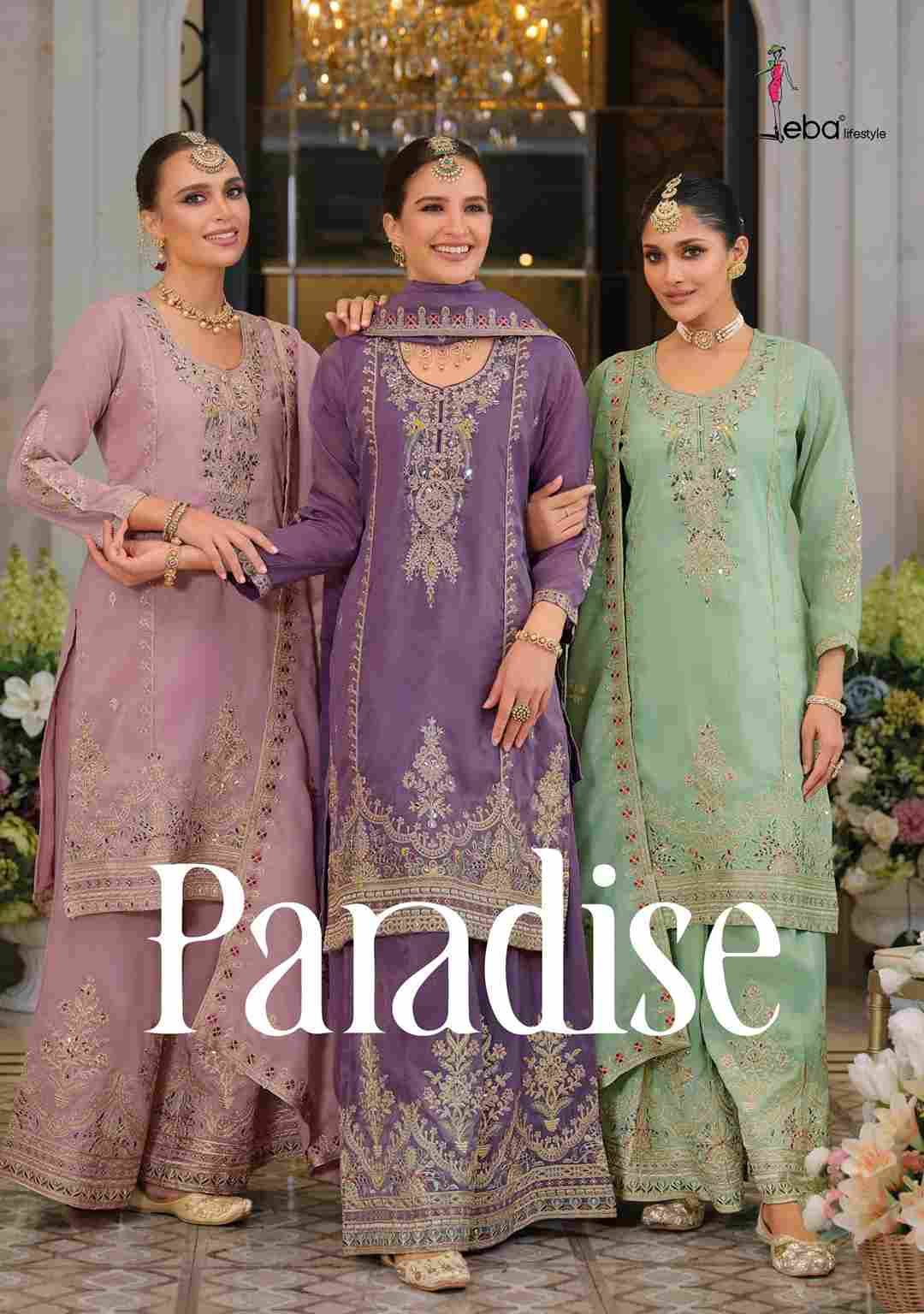 Paradise By Eba Lifestyle 1911 To 1913 Series Designer Sharara Suits Collection Beautiful Stylish Fancy Colorful Party Wear & Occasional Wear Simar Dresses At Wholesale Price