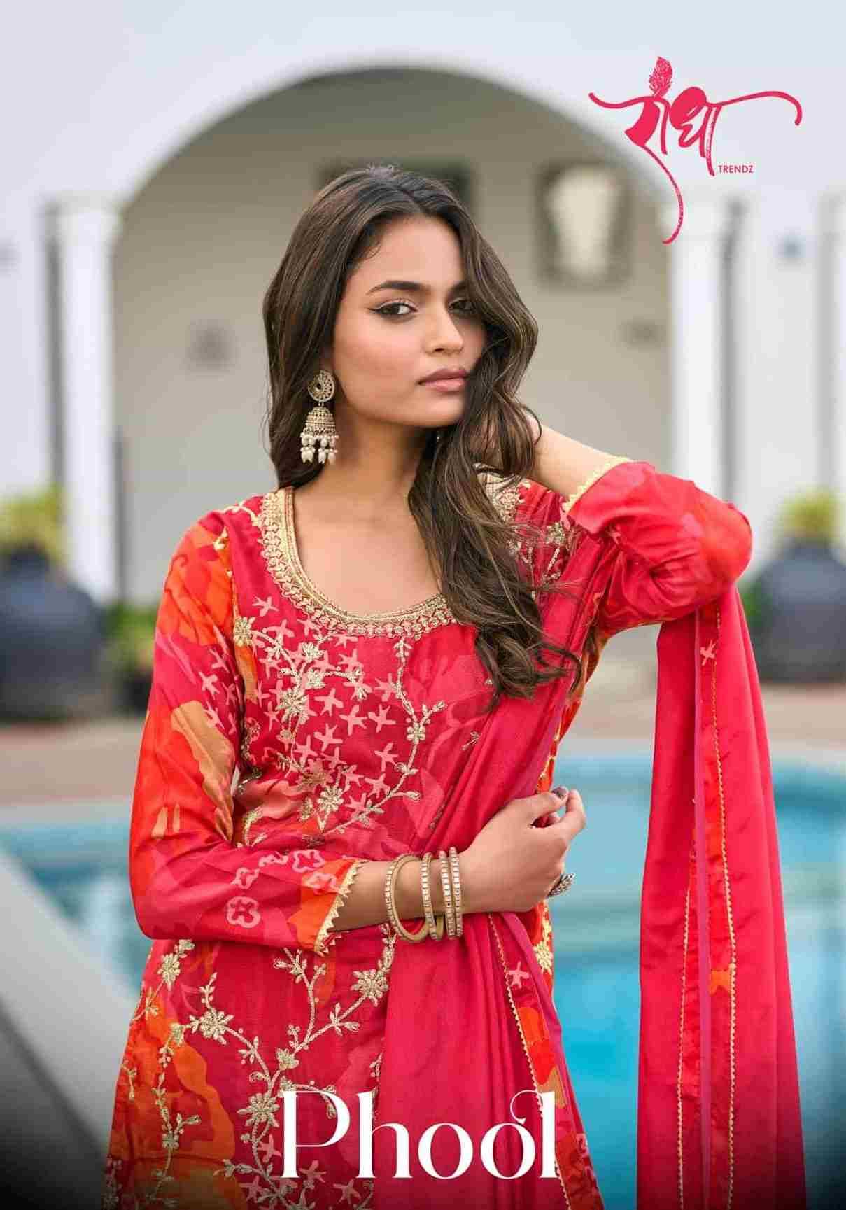 Phool By Radha Trendz 5001 To 5004 Series Festive Suits Beautiful Fancy Colorful Stylish Party Wear & Occasional Wear Pure Chinnon Dresses At Wholesale Price