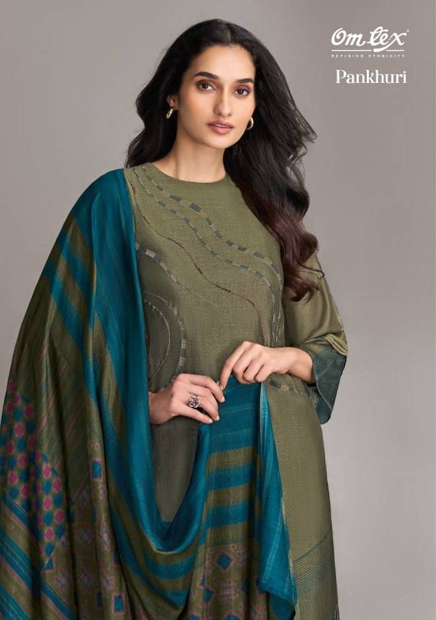 Pankhuri By Om Tex 7881-A To 7881-D Series Beautiful Suits Stylish Fancy Colorful Party Wear & Ethnic Wear Silk Dresses At Wholesale Price