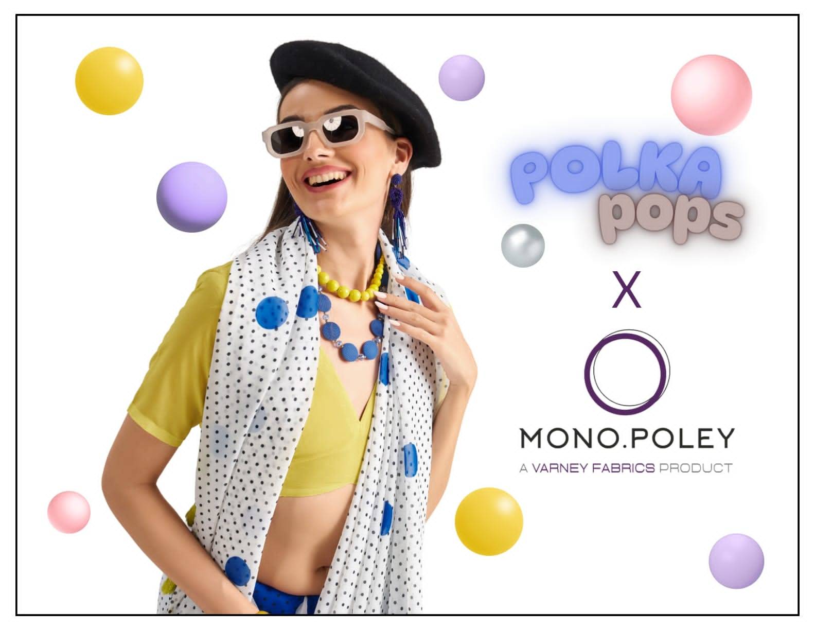 Polka-Pops By Mono Poley 01 To 09 Series Indian Traditional Wear Collection Beautiful Stylish Fancy Colorful Party Wear & Occasional Wear Georgette Sarees At Wholesale Price