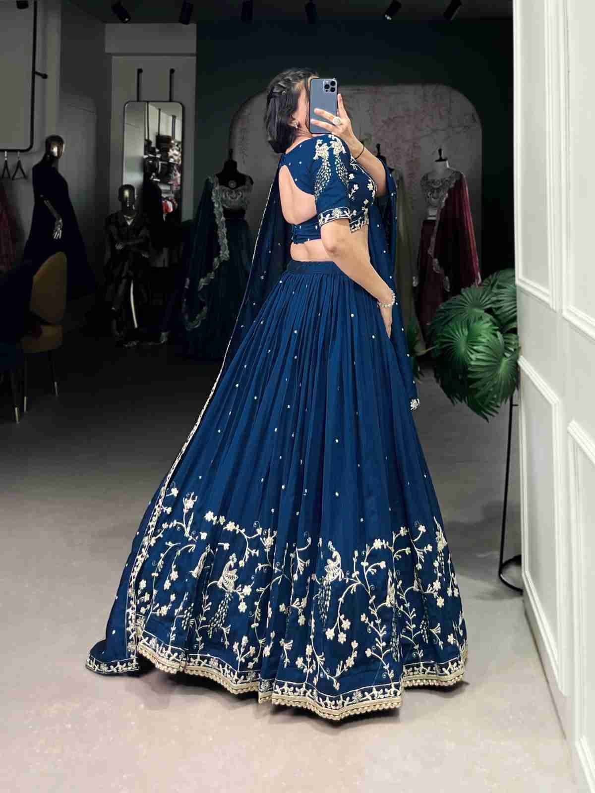 Pc-23 By Fashid Wholesale 01 To 02 Series Navratri Wear Collection Beautiful Stylish Colorful Fancy Party Wear & Occasional Wear Vichitra Silk Lehengas At Wholesale Price