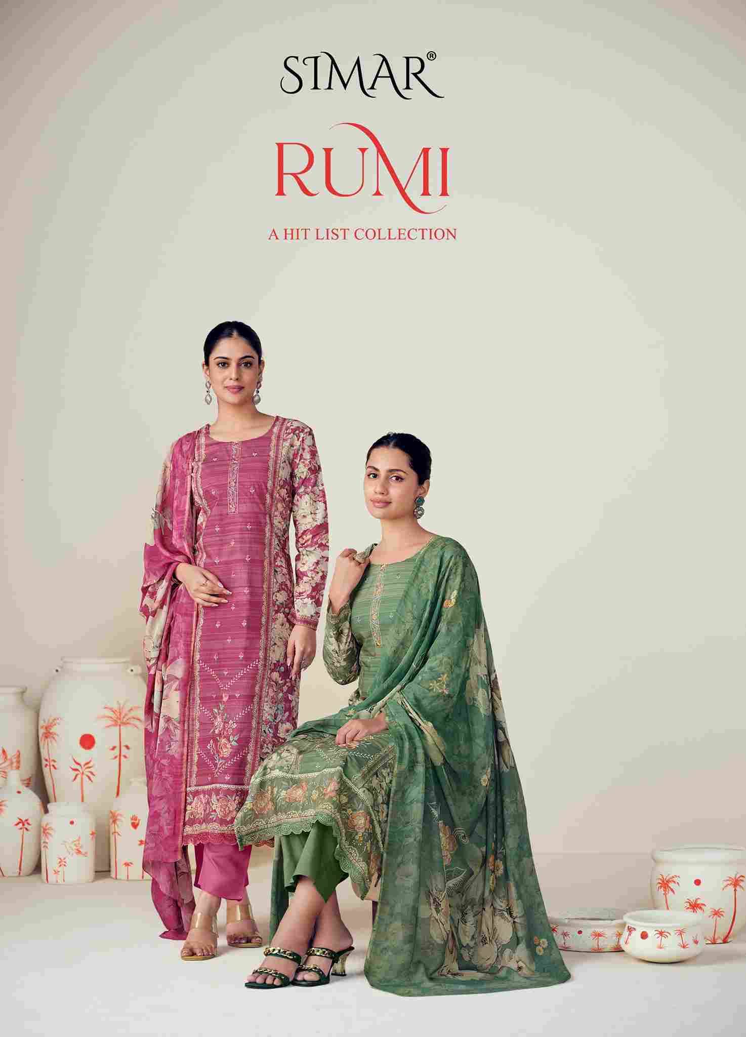 Rumi-9074 By Simar 9074-A To 9074-D Series Designer Festive Suits Beautiful Stylish Fancy Colorful Party Wear & Occasional Wear Modal Muslin Dresses At Wholesale Price