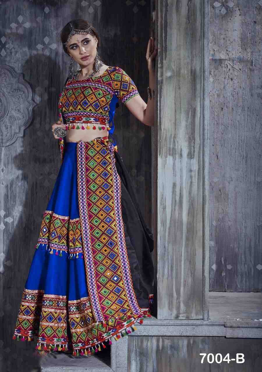 Rajwadi Vol-1 By Fashid Wholesale 7004-A To 7004-D Series Designer Beautiful Navratri Collection Occasional Wear & Party Wear Art Silk Lehengas At Wholesale Price