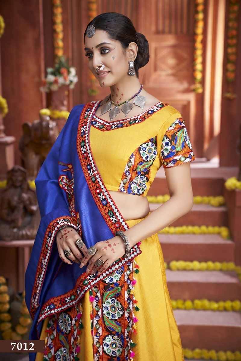 Rajwadi 7012 By Fashid Wholesale Designer Beautiful Navratri Collection Occasional Wear & Party Wear Art Silk Lehengas At Wholesale Price