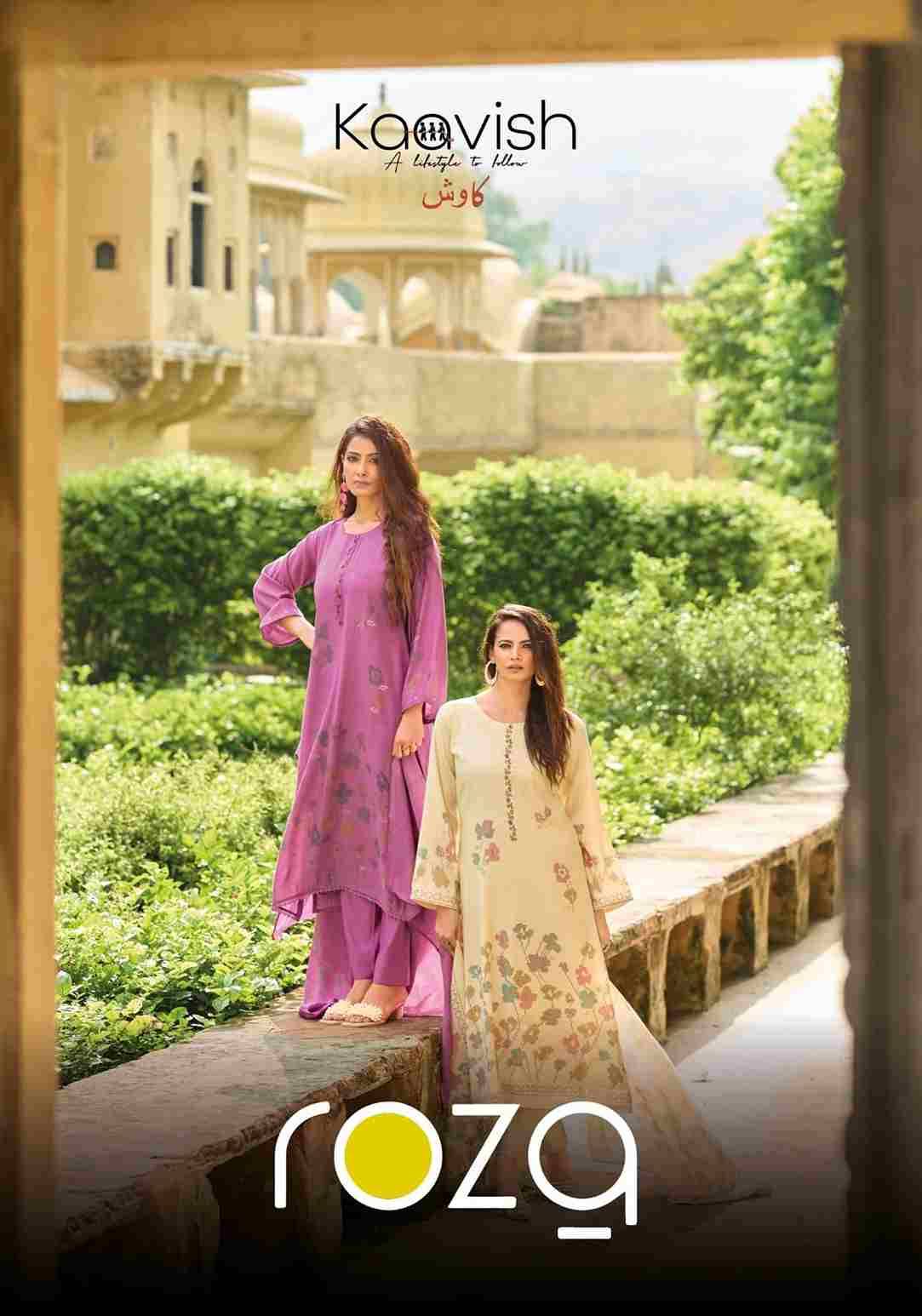 Roza By Kaavish 1691 To 1694 Series Beautiful Festive Suits Colorful Stylish Fancy Casual Wear & Ethnic Wear Pure Muslin Silk Dresses At Wholesale Price